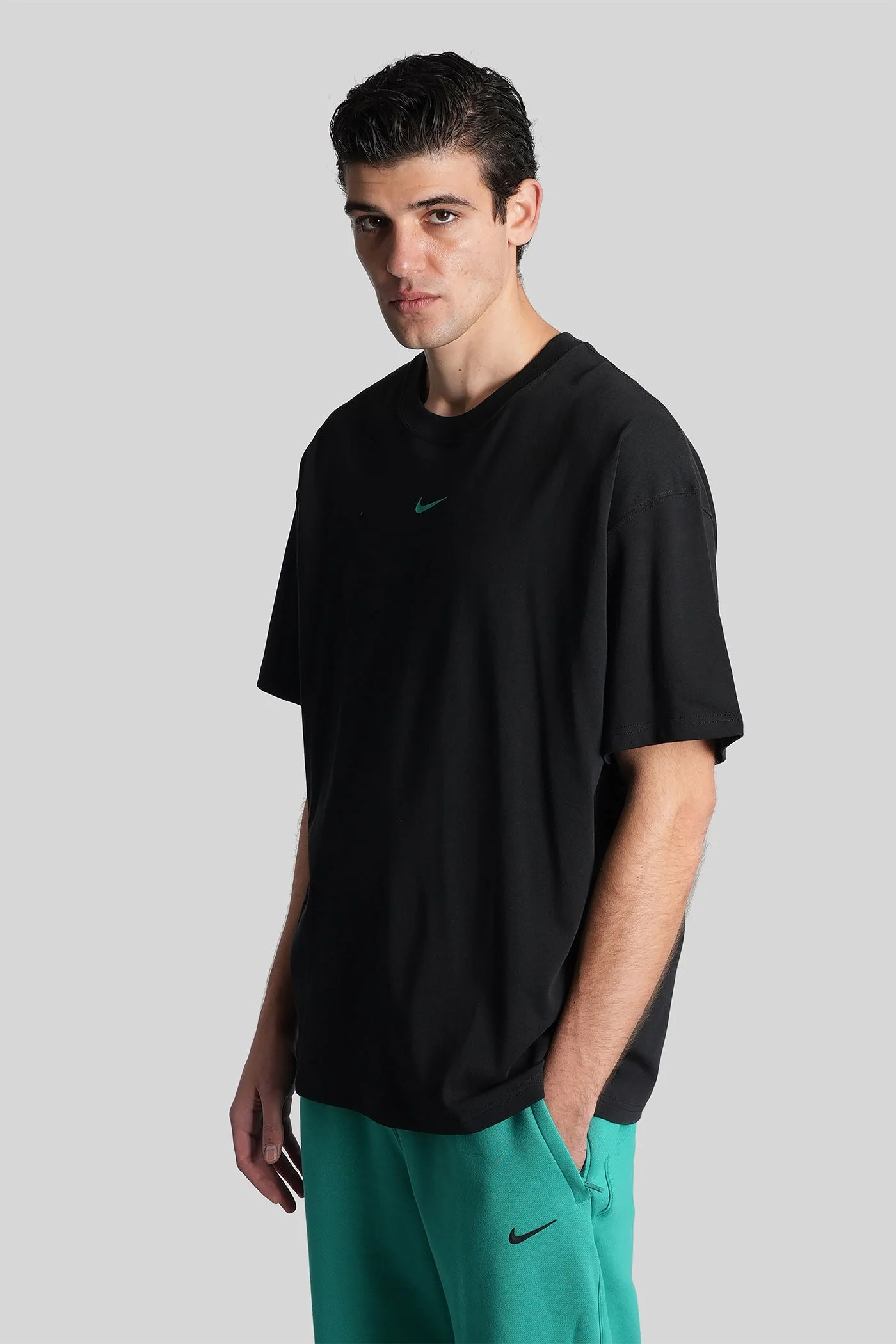T-Shirt in black cotton - Image 4