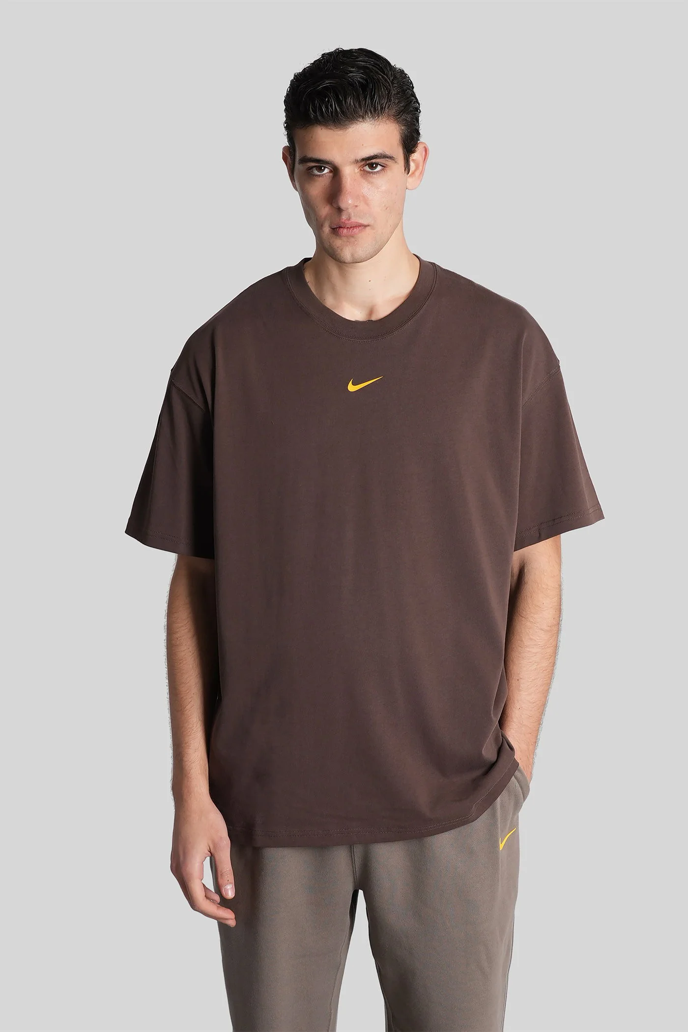 T-Shirt in brown cotton - Image 6
