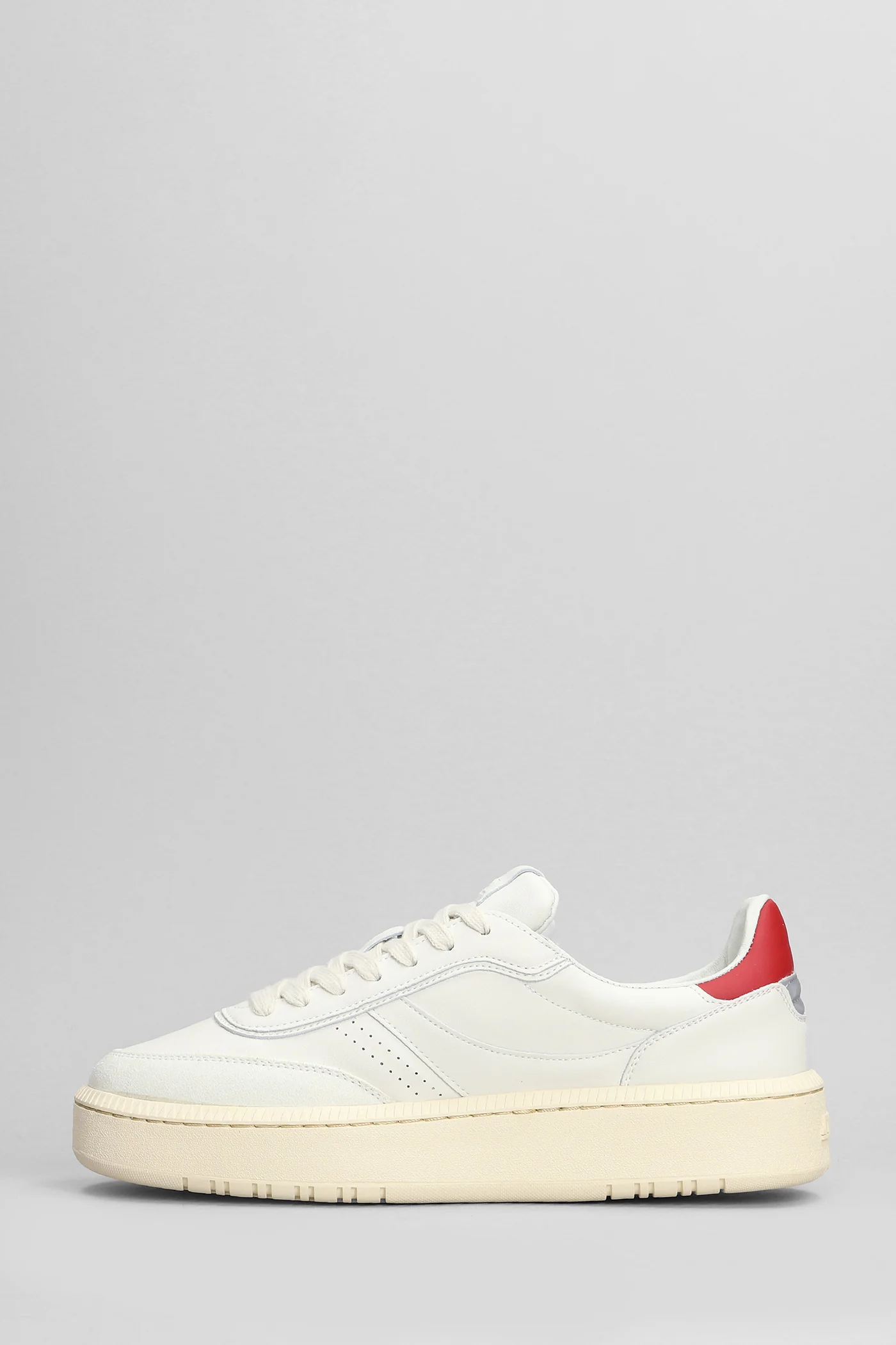Sneakers in white leather - Image 3