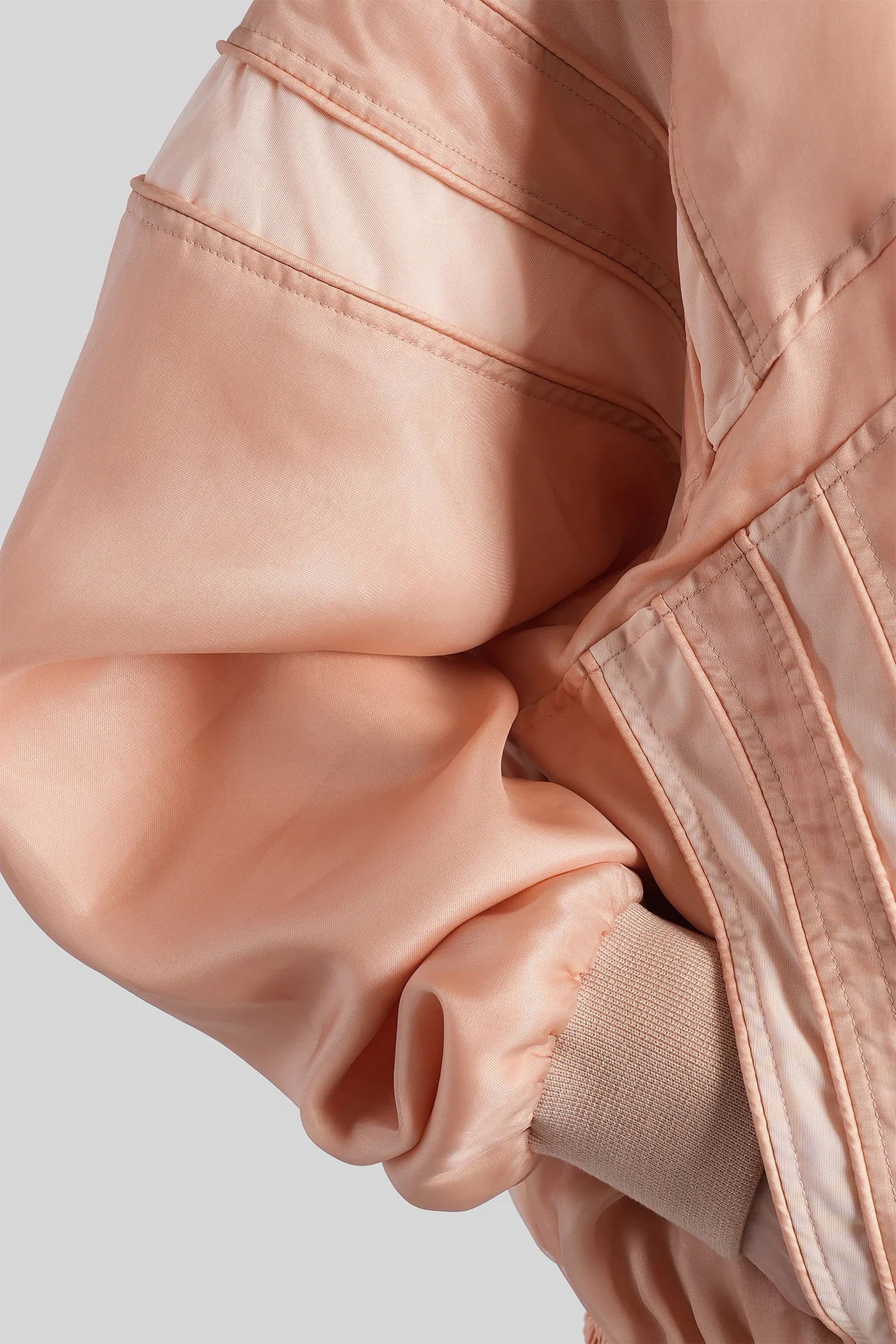 Bomber Jacket in rose-pink silk - Image 5