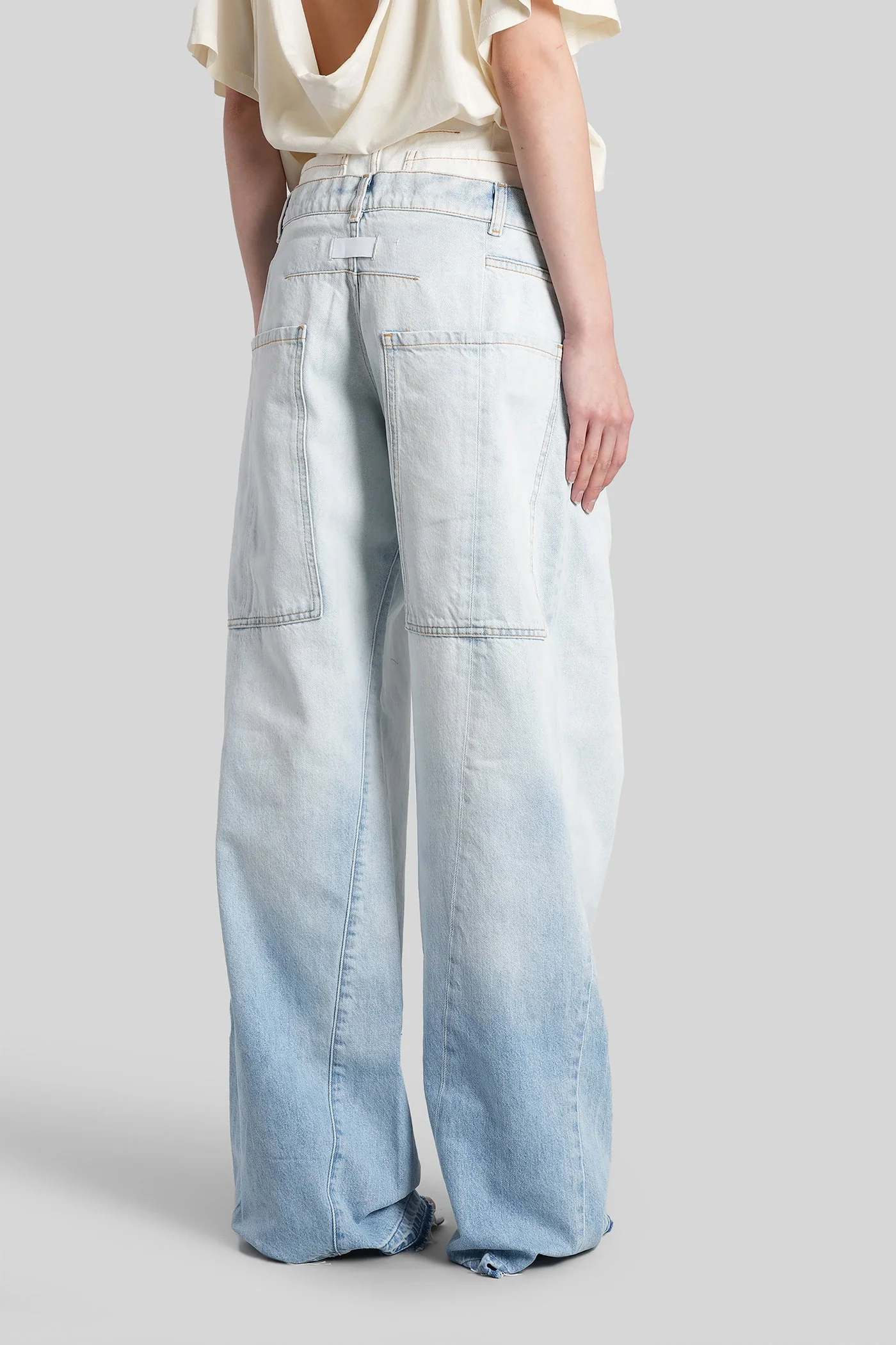 Pants in cyan cotton - Image 18