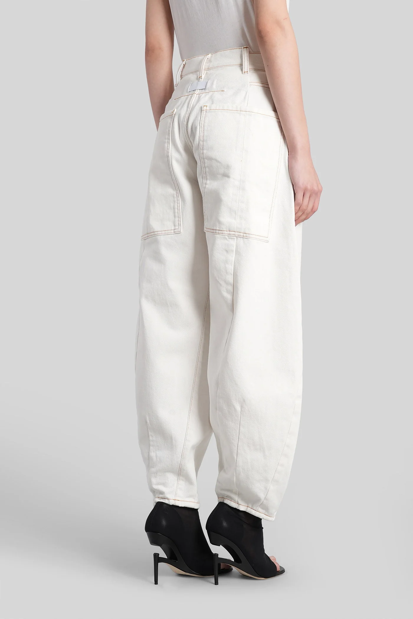 Pants in white denim - Image 3