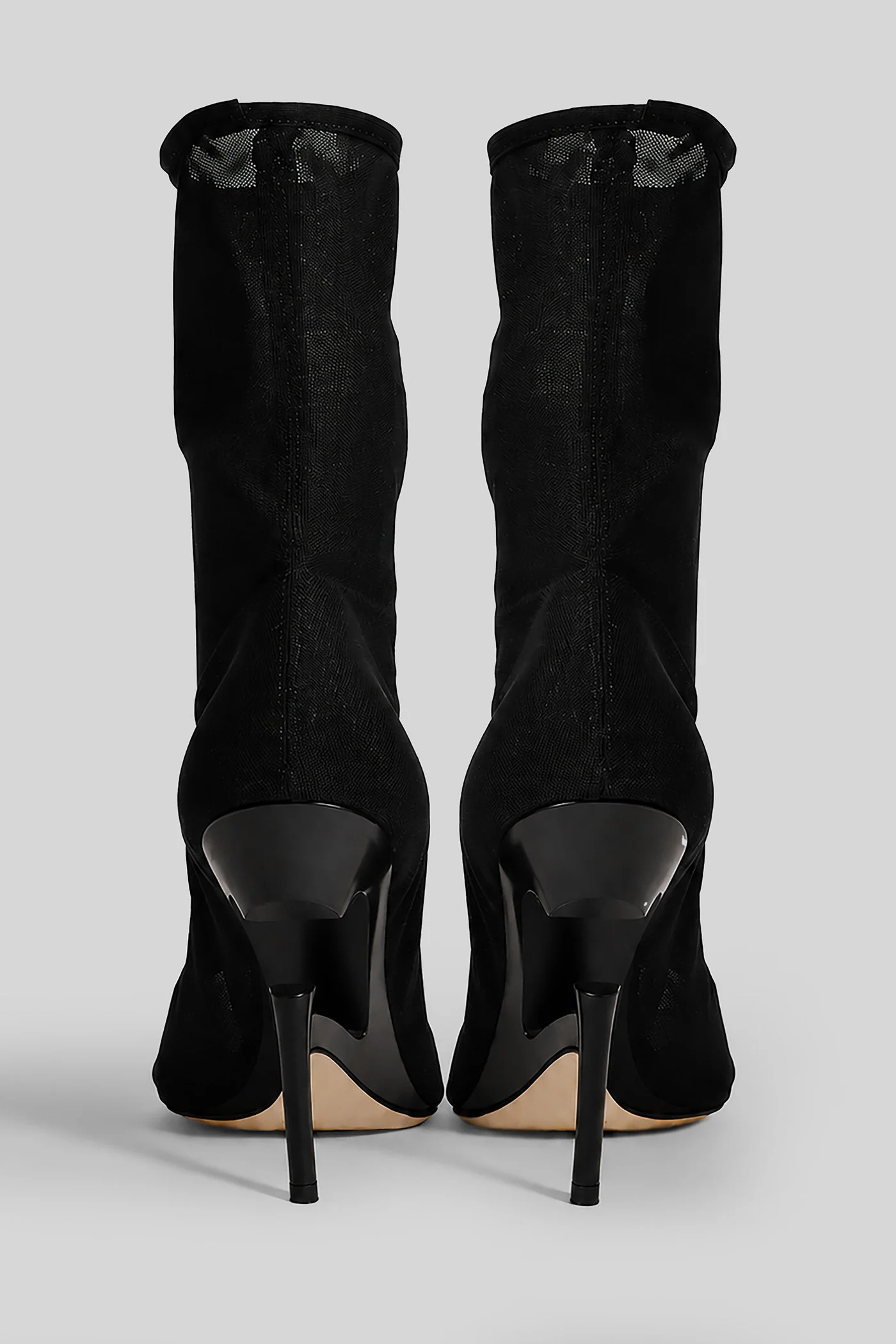Sandals in black fabric - Image 4