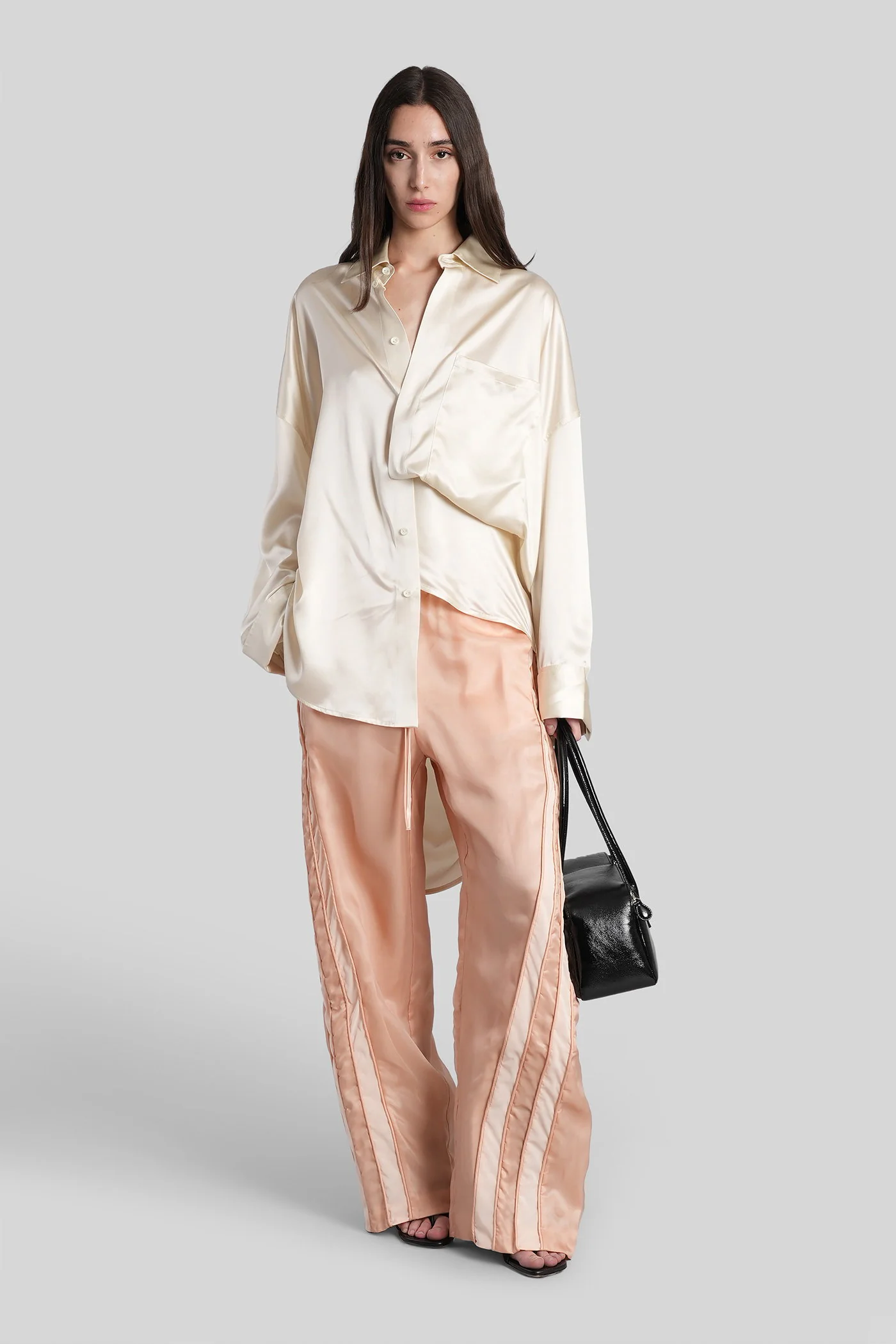 Shirt in white silk - Image 2