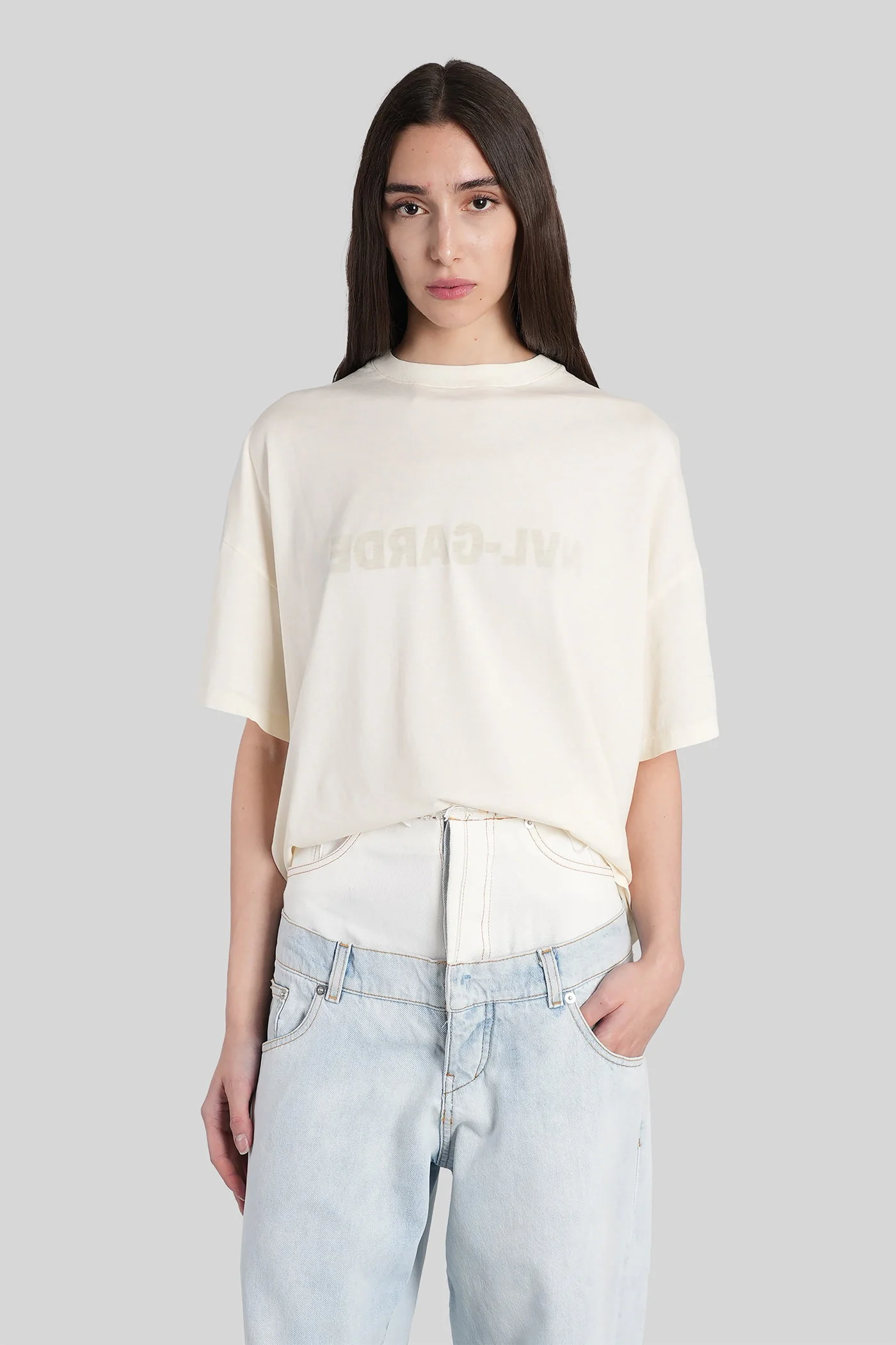 T-Shirt in white cotton