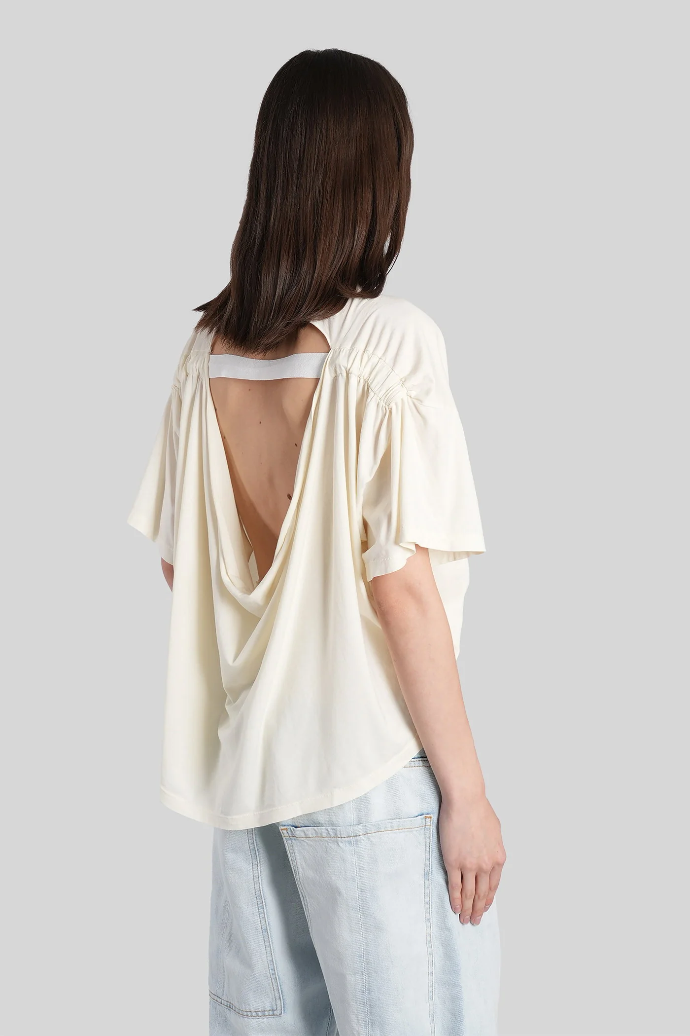 T-Shirt in white cotton - Image 3