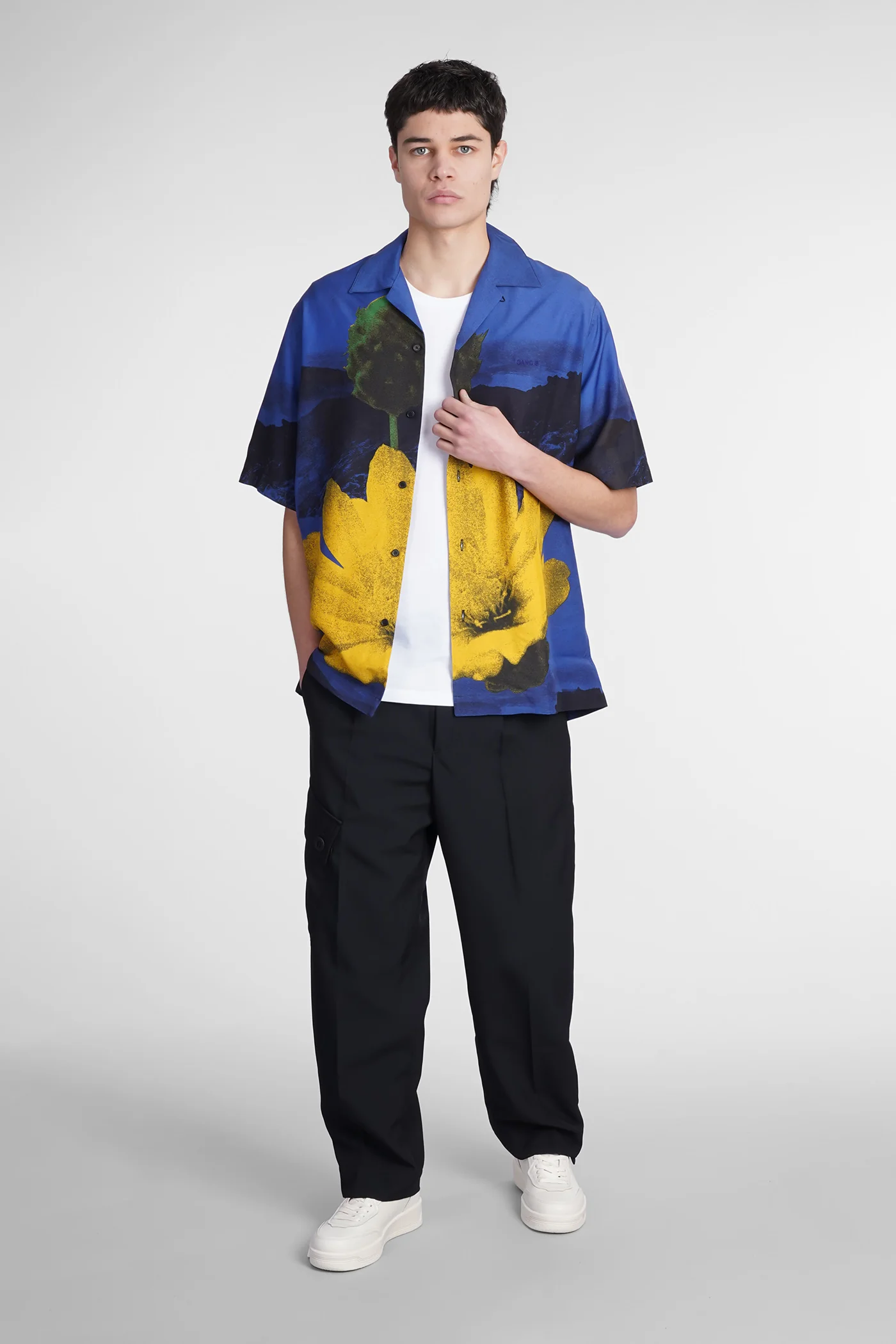 Kurt Shirt in black polyester - Image 2