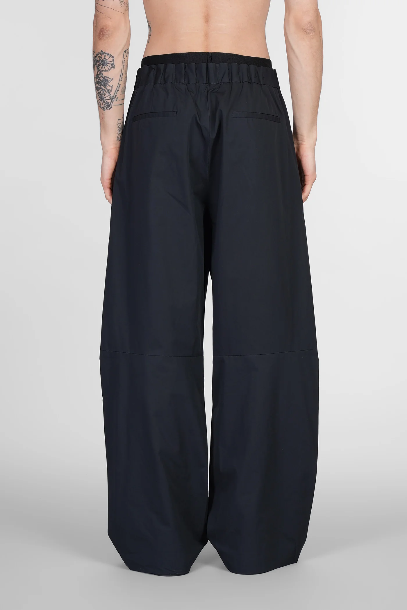 Pants in black cotton - Image 3