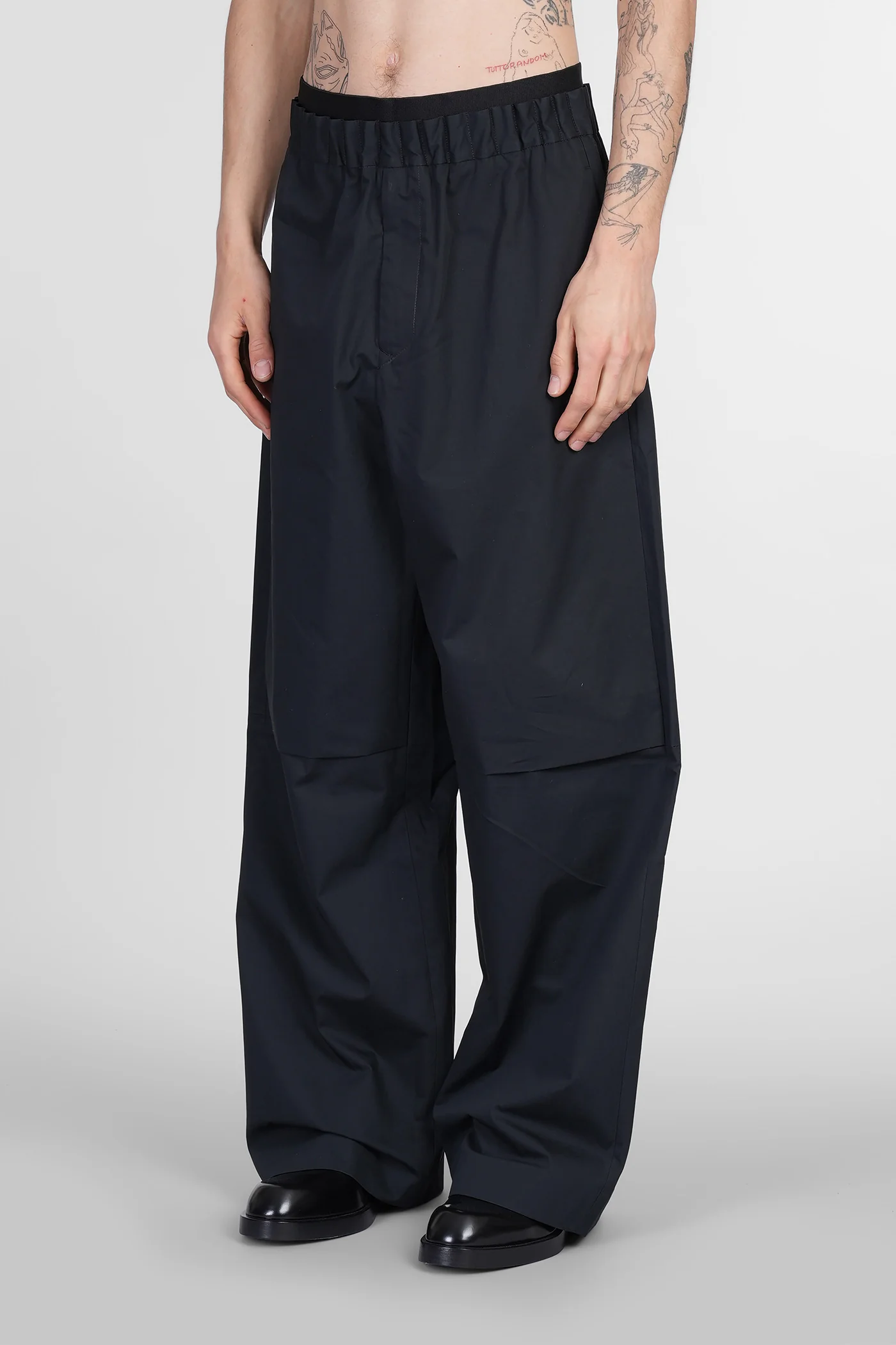 Pants in black cotton - Image 4