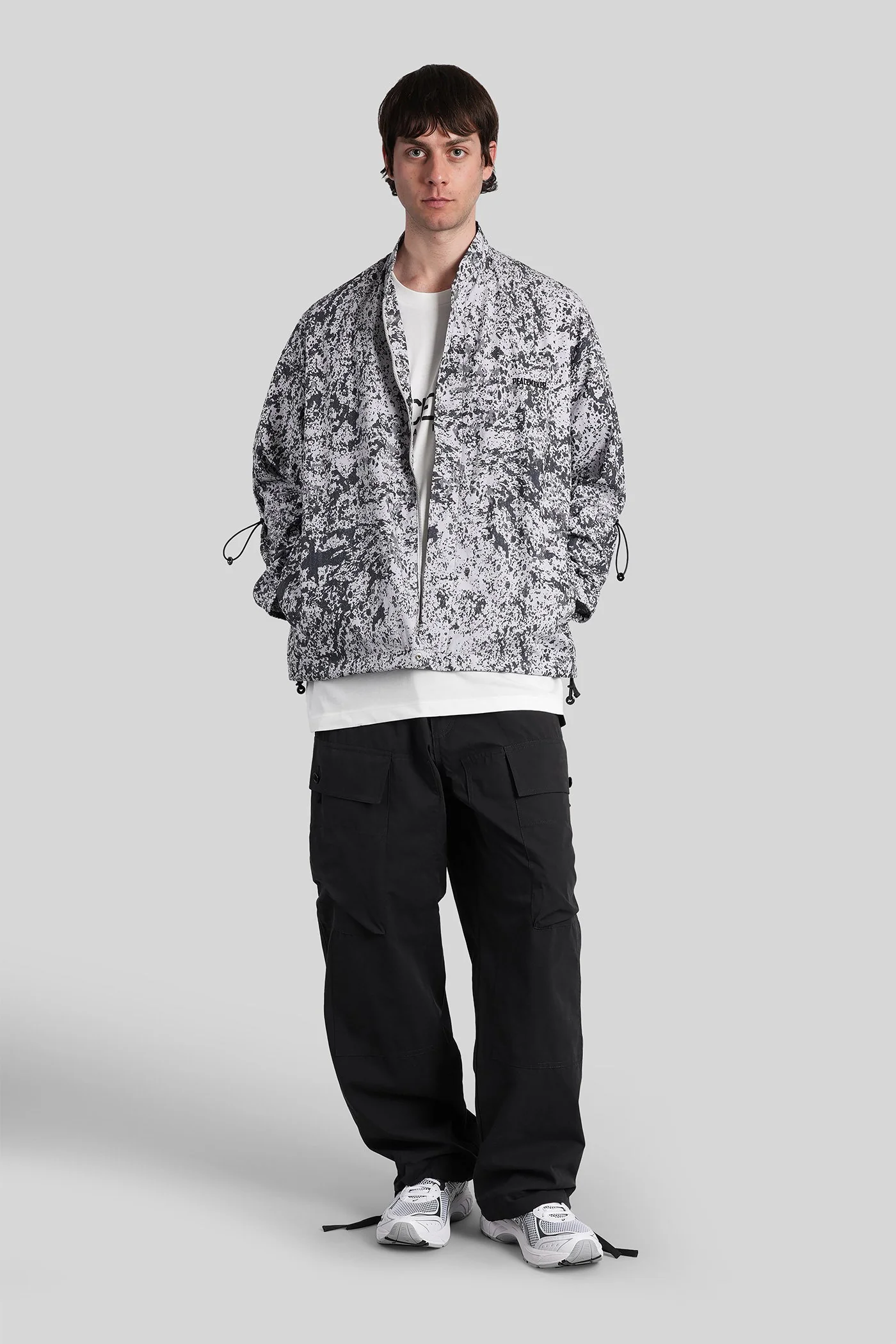 Casual jacket in grey cotton - Image 2