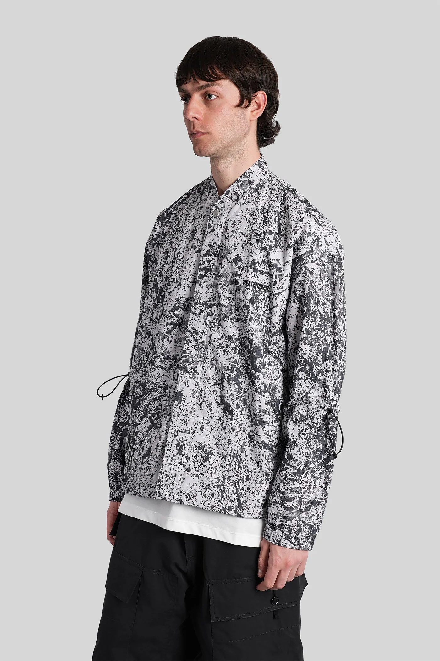 Casual jacket in grey cotton - Image 4