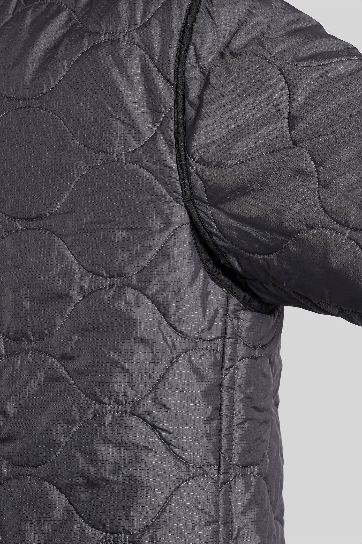 Casual jacket in grey nylon - Image 5