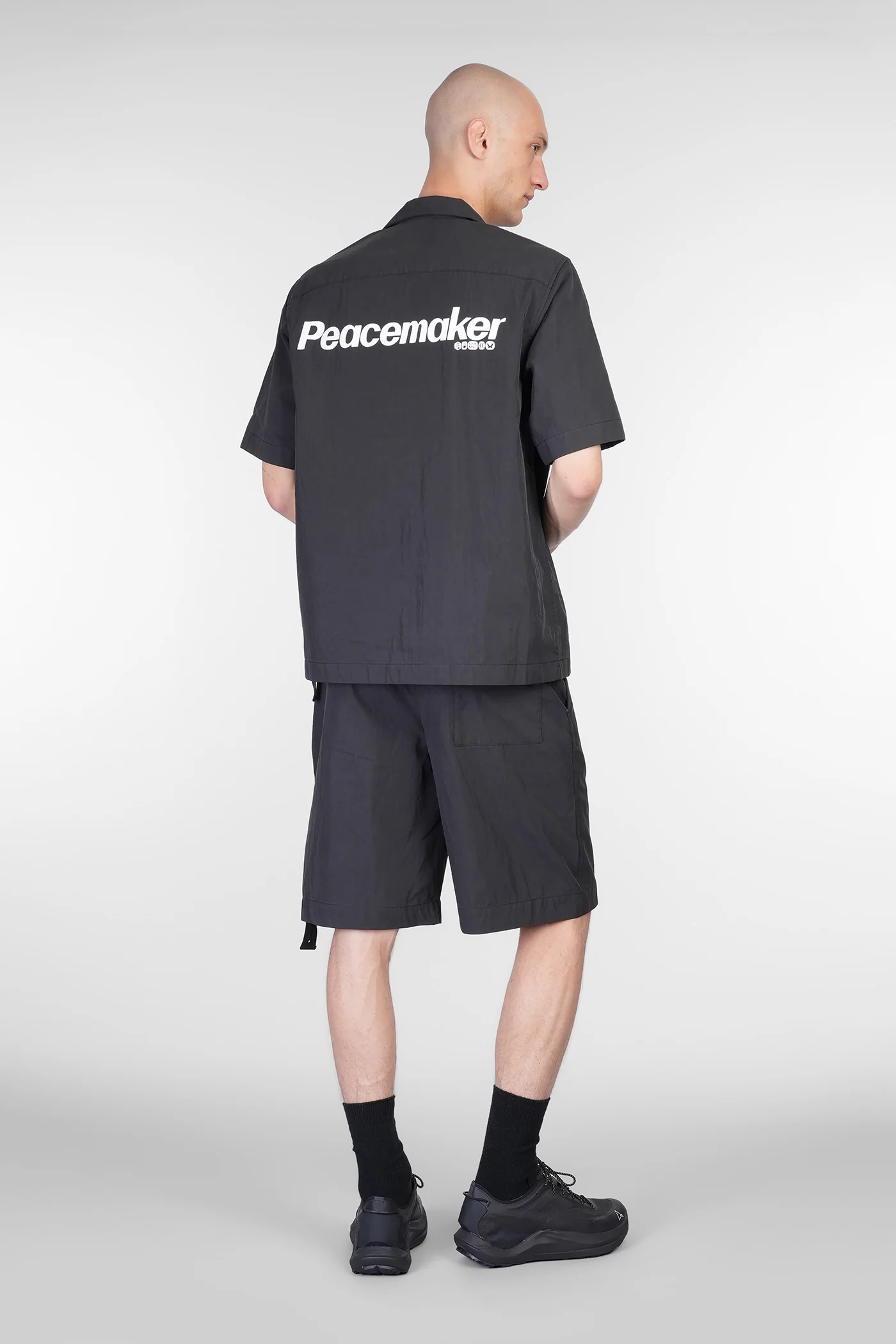 Shirt in black cotton - Image 2