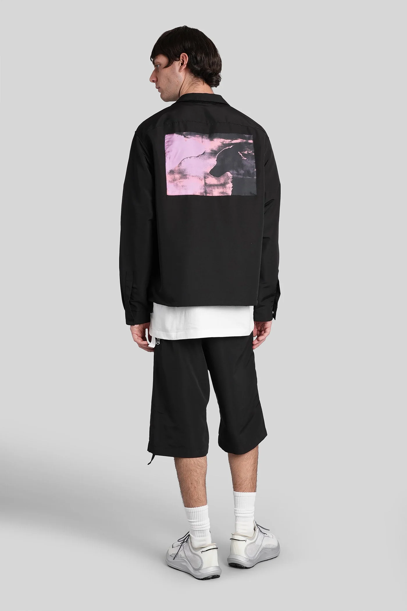 Shirt in black polyester - Image 2