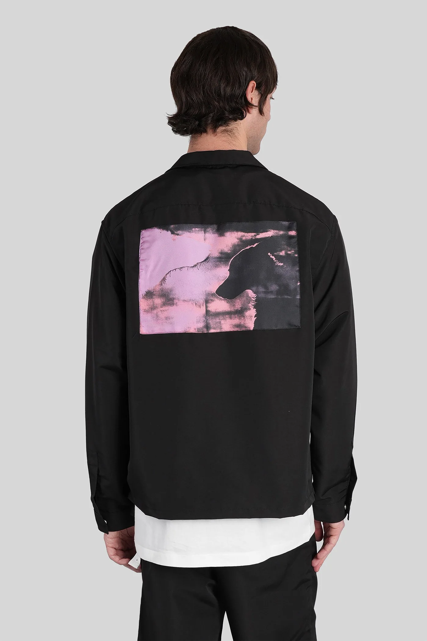 Shirt in black polyester - Image 3
