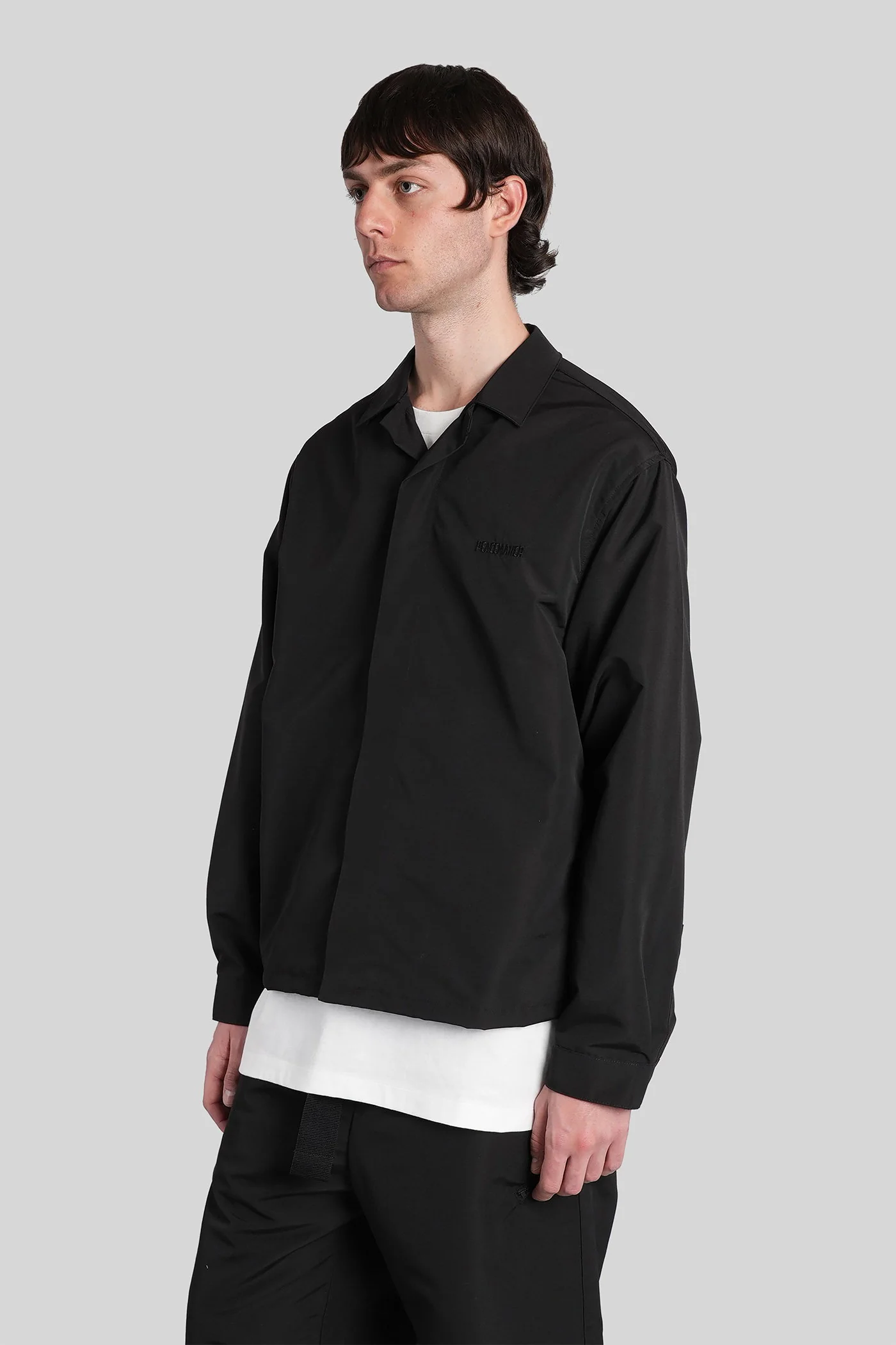Shirt in black polyester - Image 4