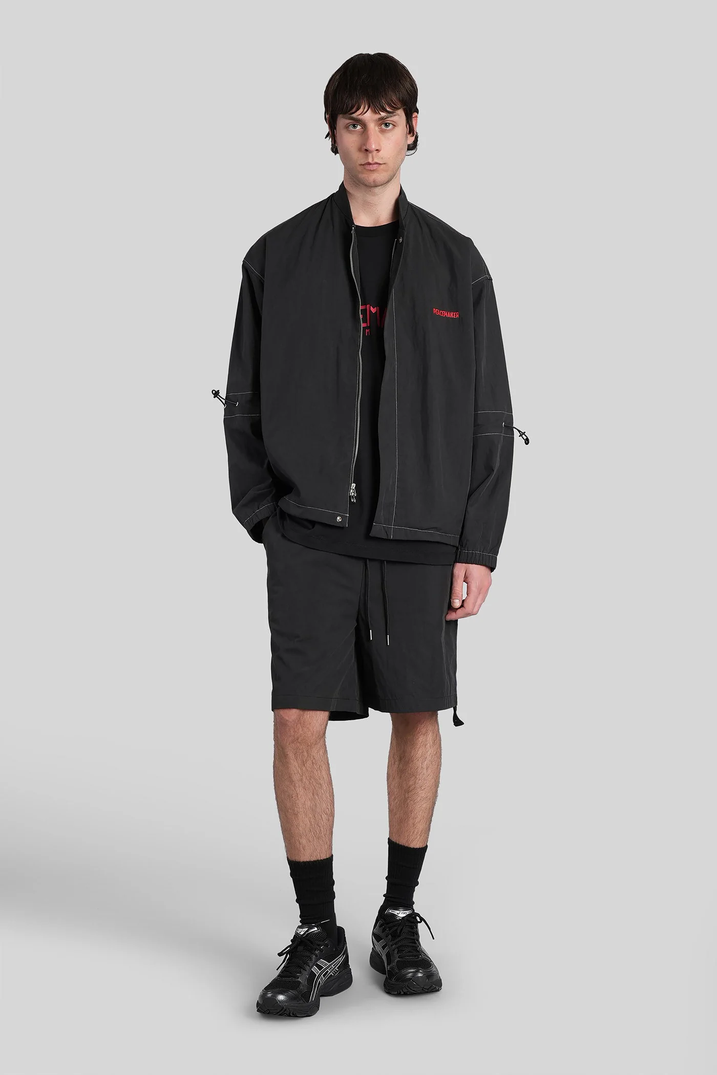 Shorts in black cotton - Image 2