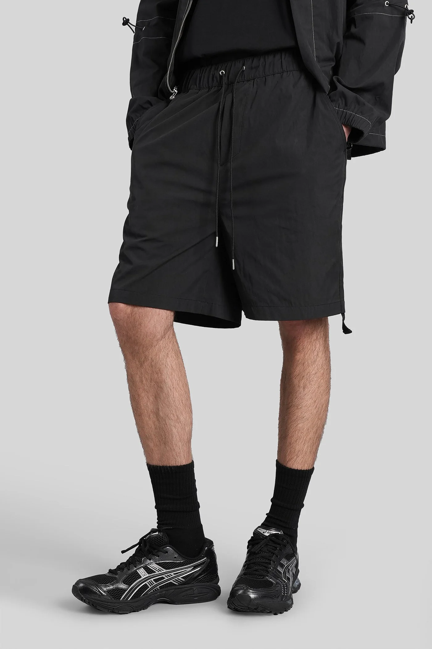 Shorts in black cotton - Image 4