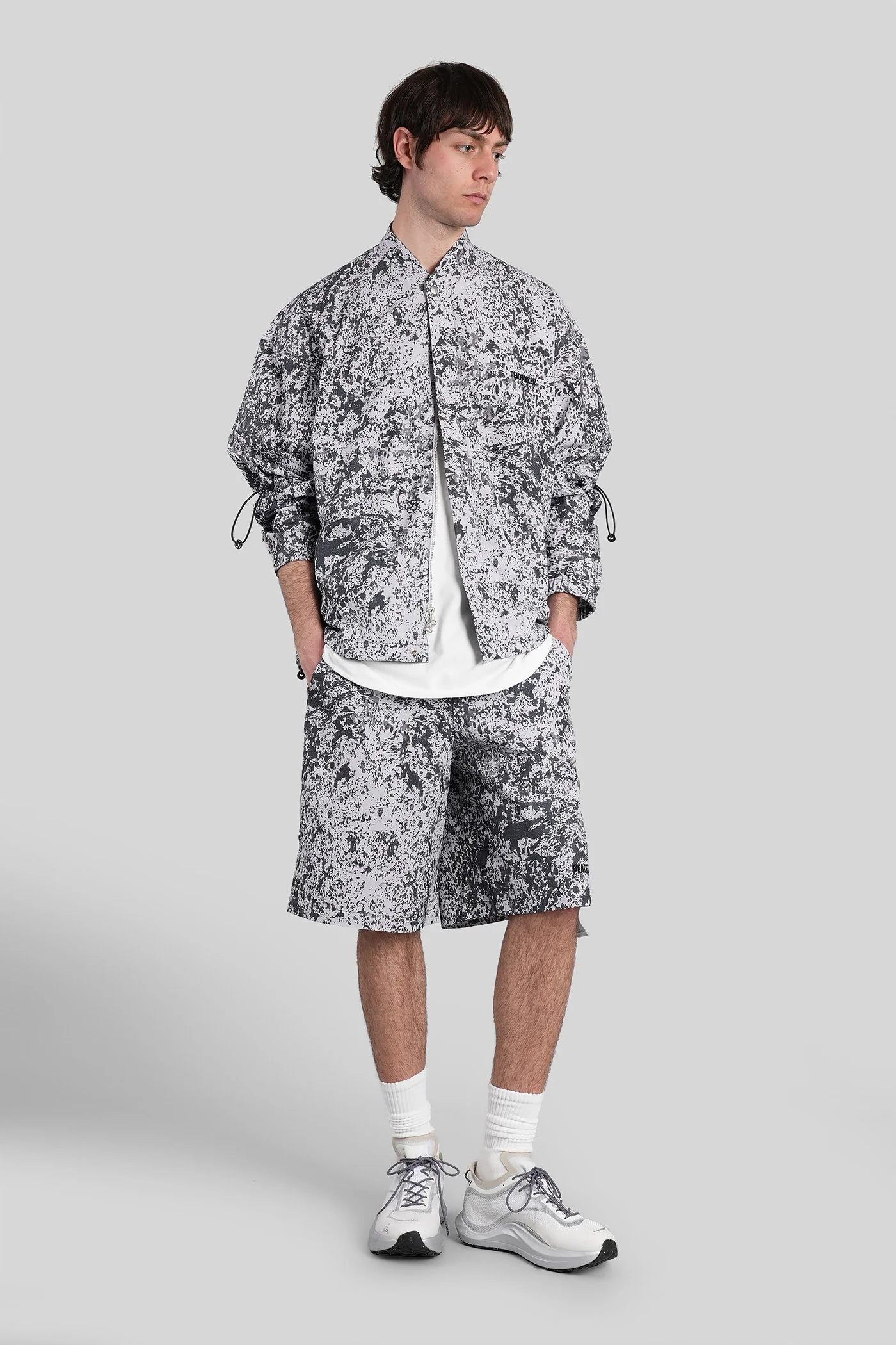 Shorts in grey cotton - Image 2