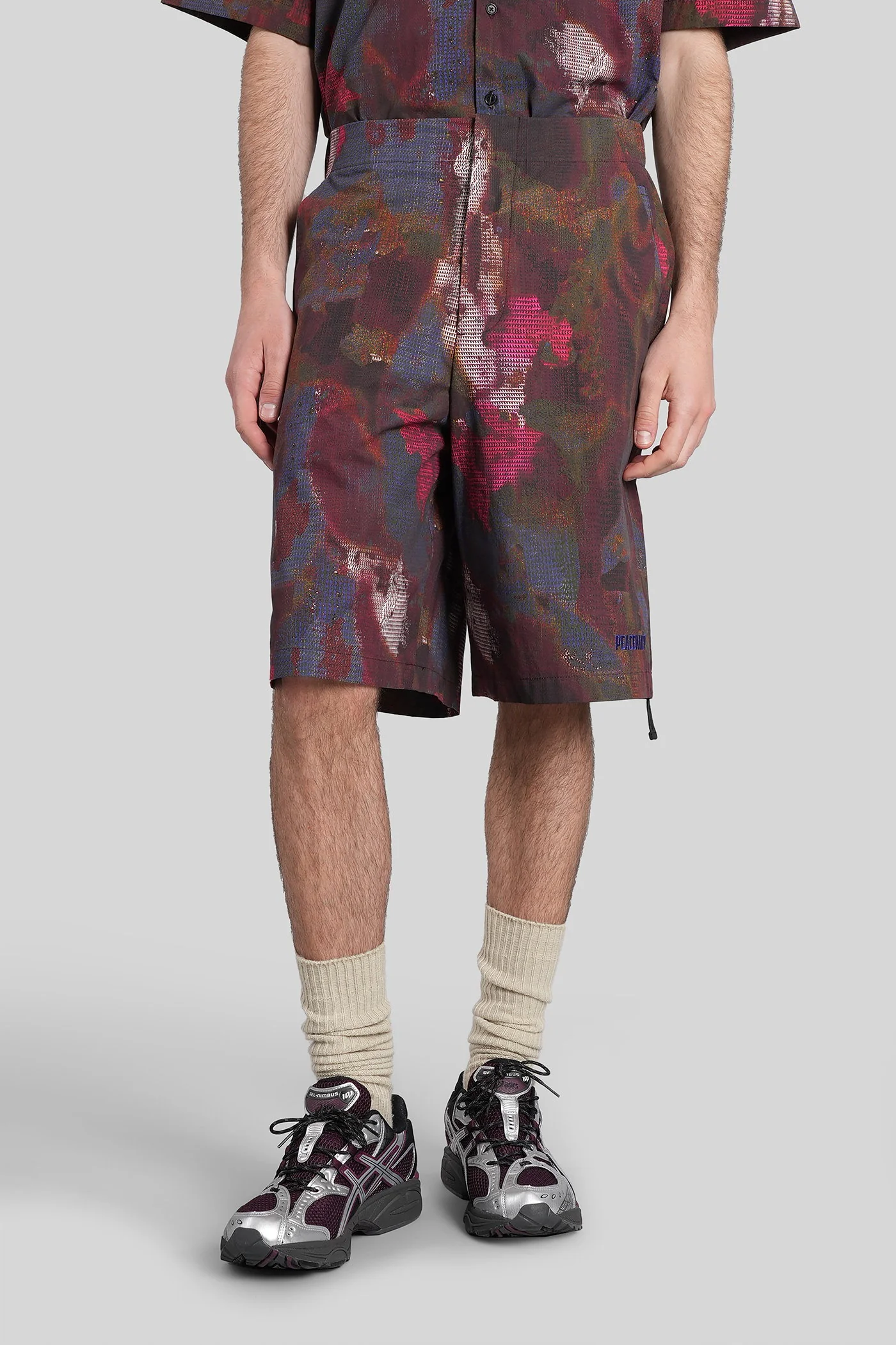 Shorts in multicolor cotton