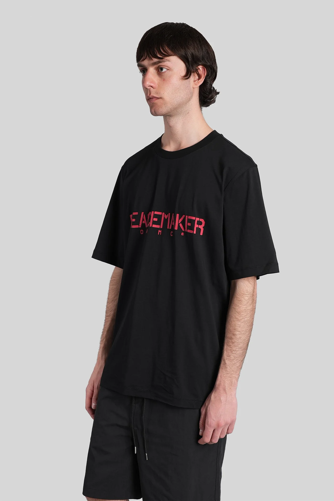 T-Shirt in black cotton - Image 4