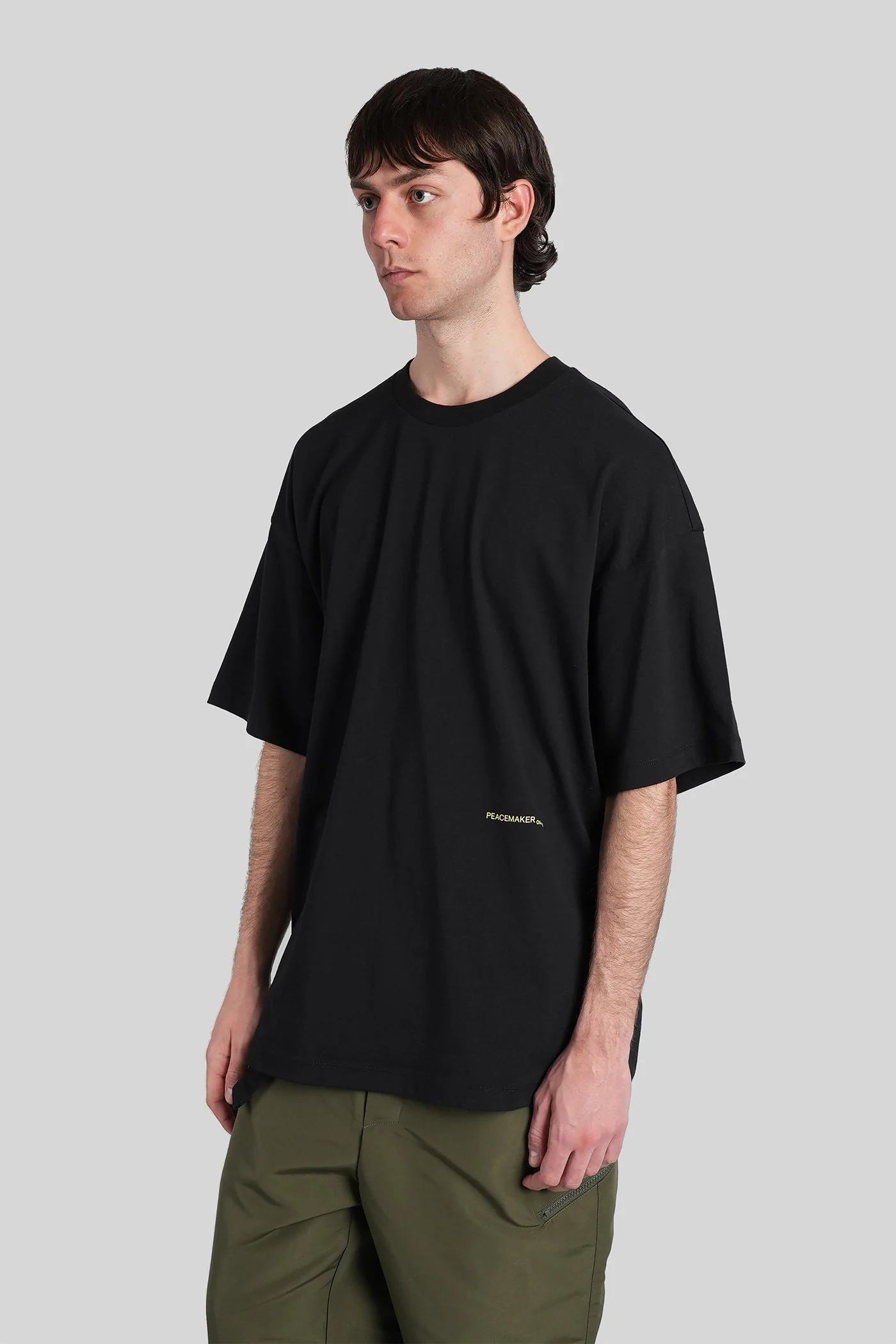 T-Shirt in black cotton - Image 4