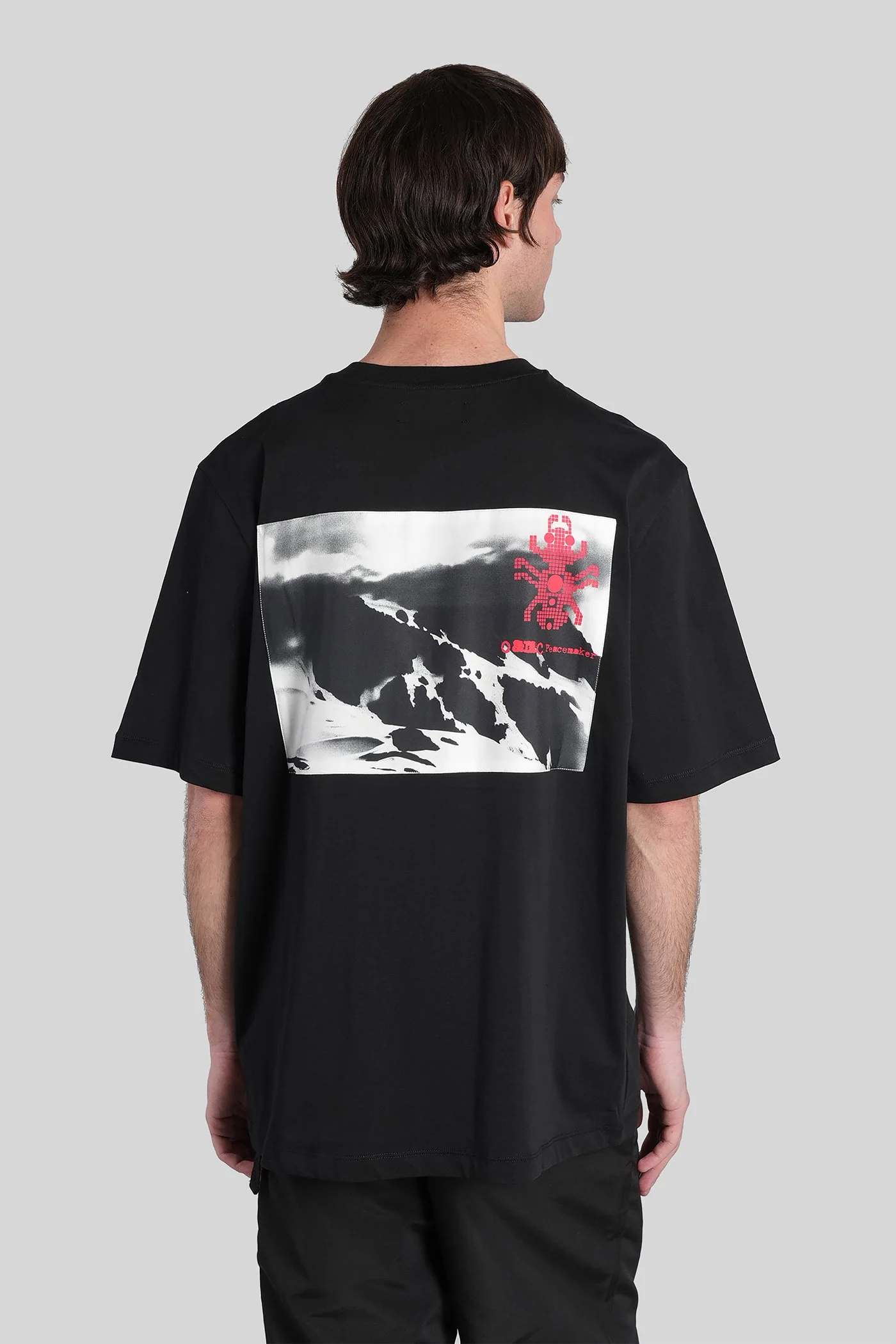 T-Shirt in black cotton - Image 3
