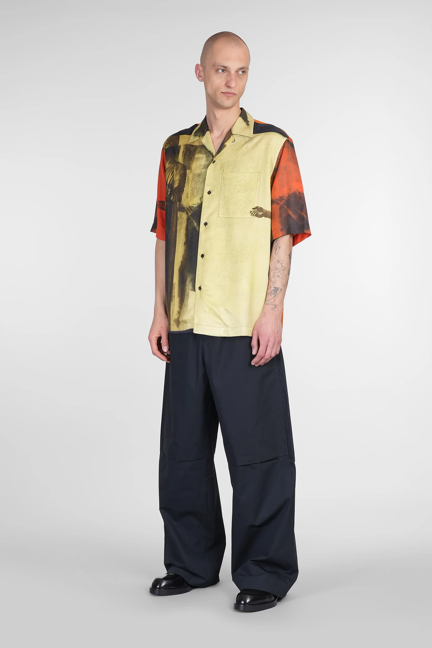 Shirt in yellow viscose - Image 2