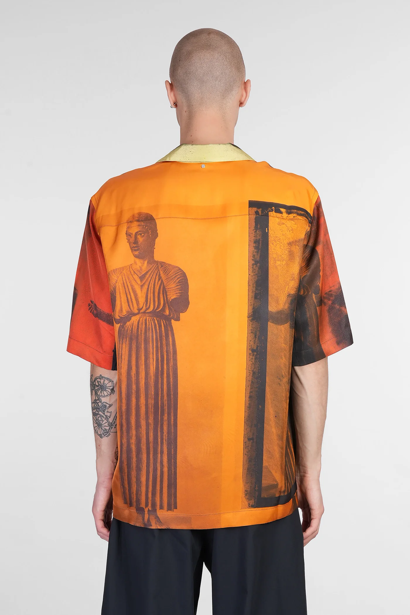 Shirt in yellow viscose - Image 3