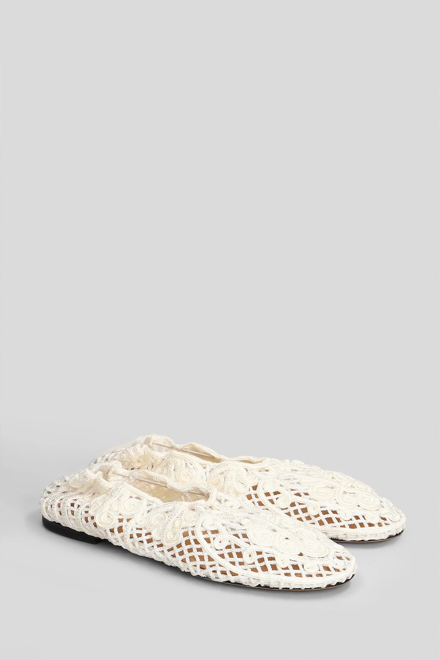 Iris Ballet flats in beige fabric - Image 42