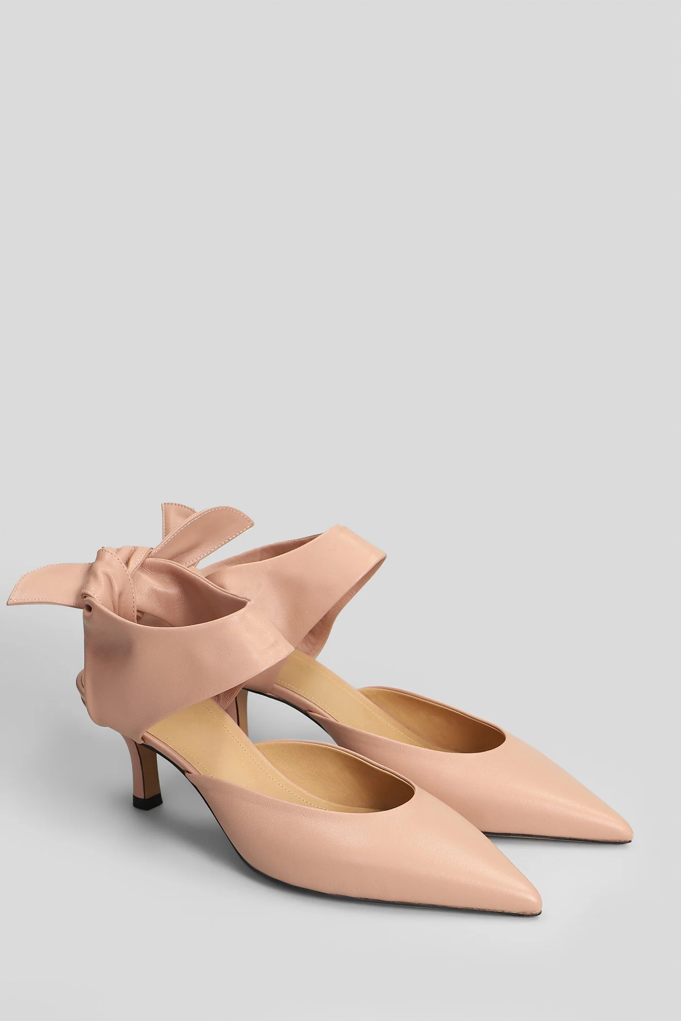 Jodie Pumps in rose-pink leather - Image 2