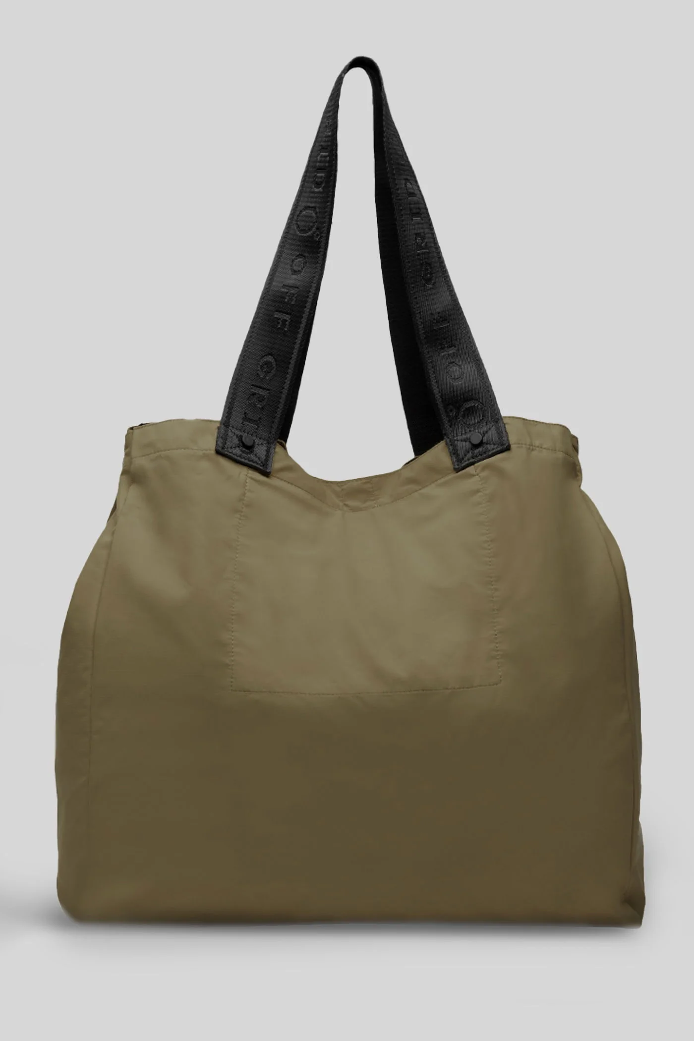 Shoulder bag in green polyester - Image 3