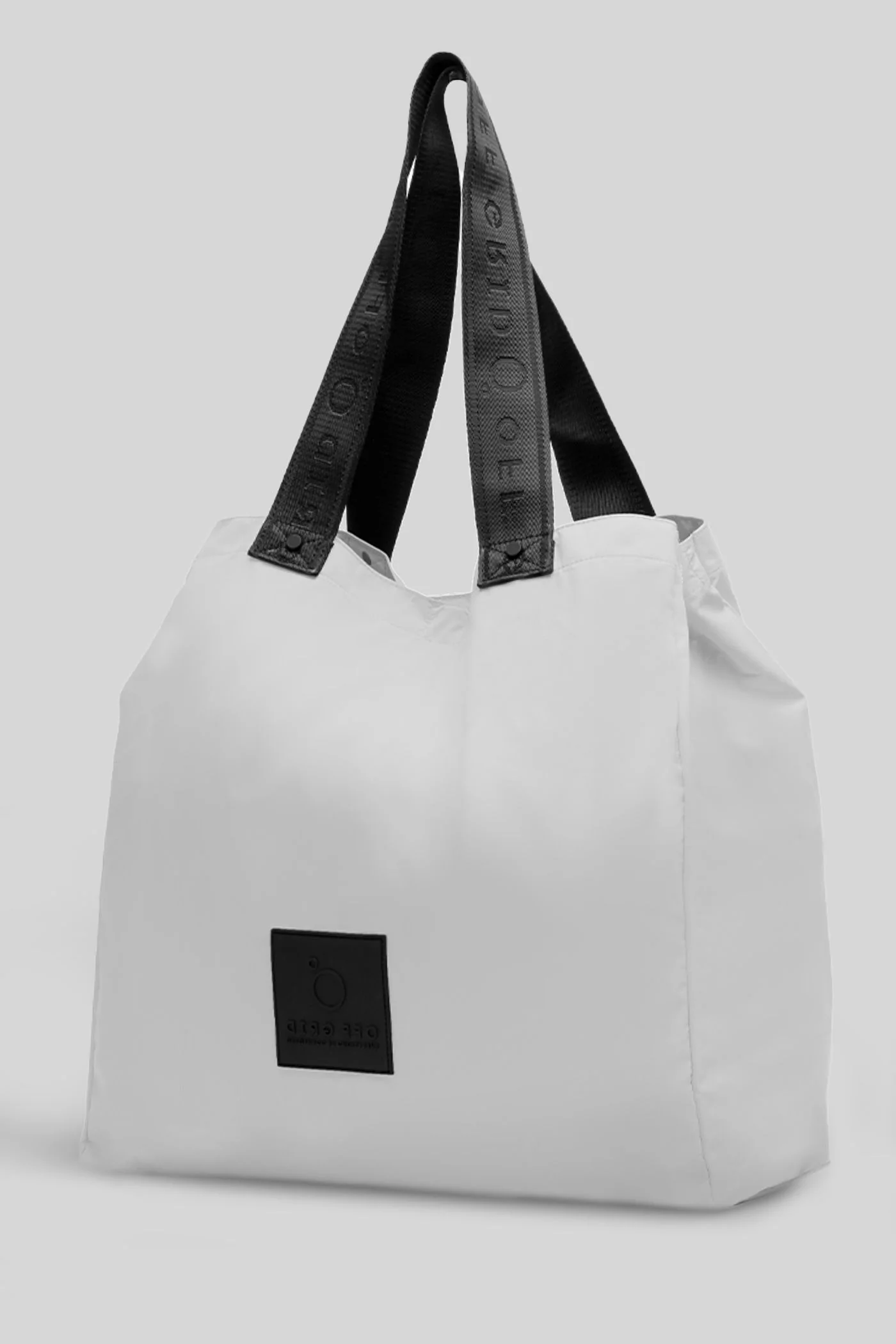 Shoulder bag in grey polyester - Image 29