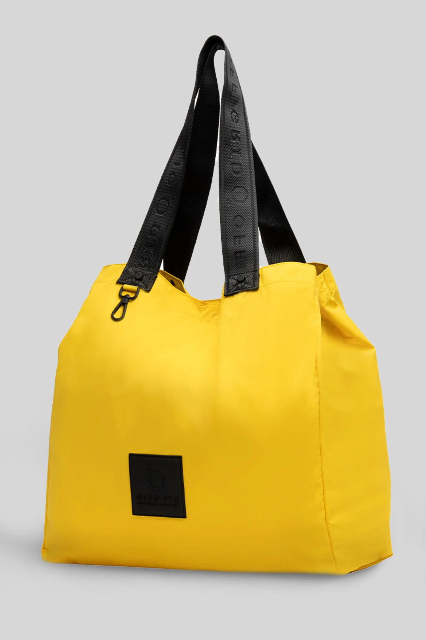 Shoulder bag in yellow polyester - Image 2
