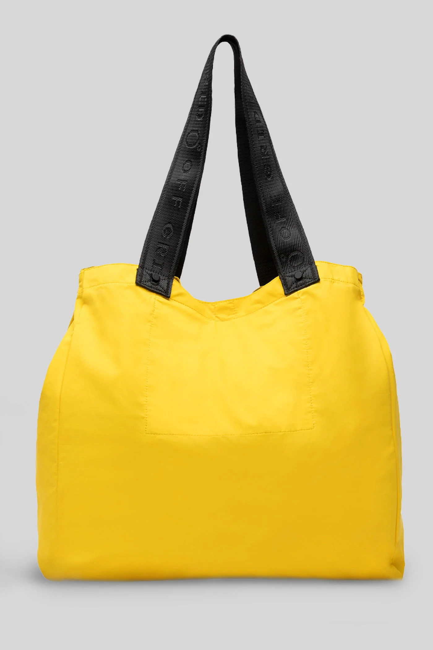 Shoulder bag in yellow polyester - Image 3