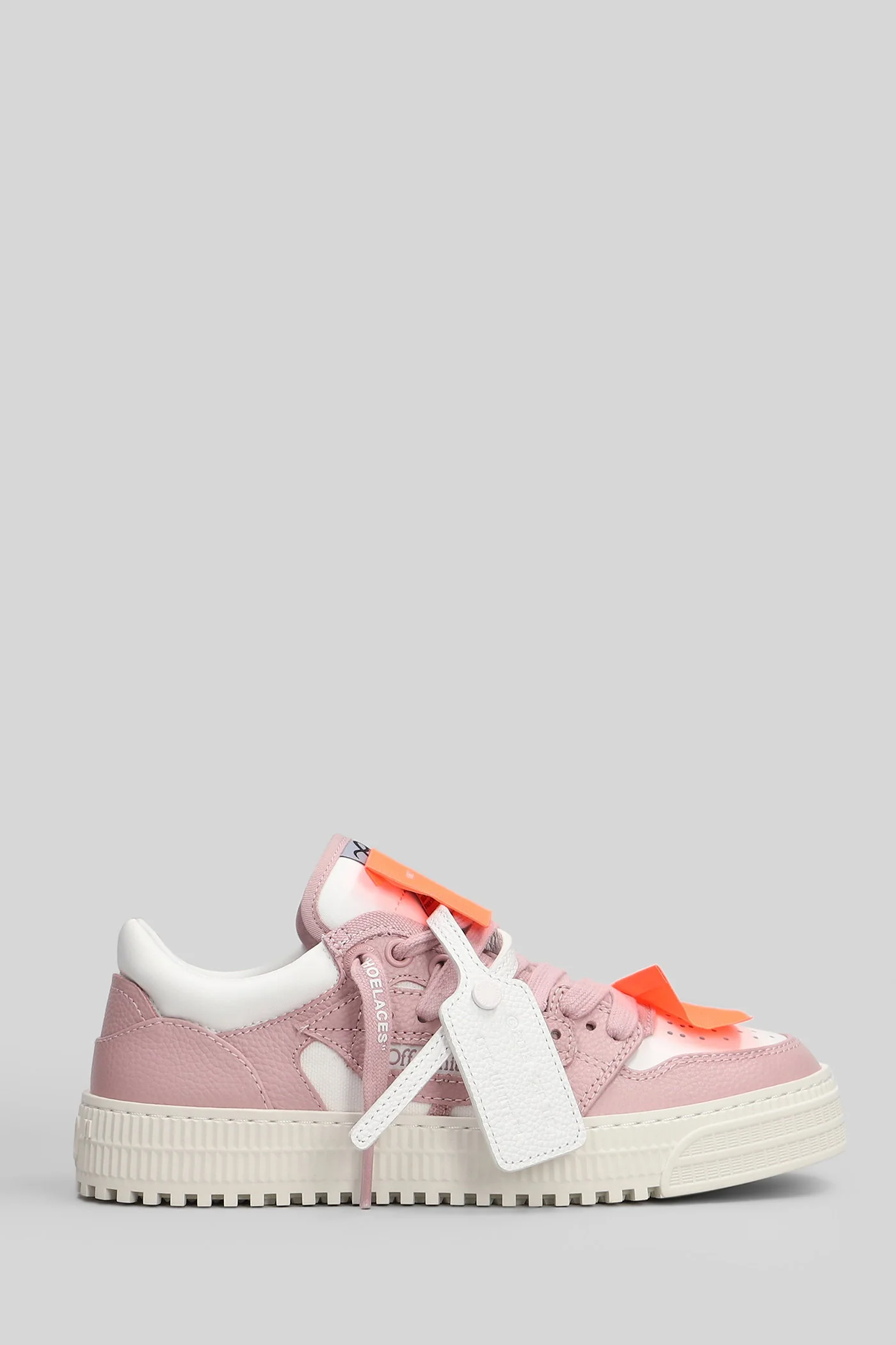 3.0 court low top Sneakers in rose-pink leather