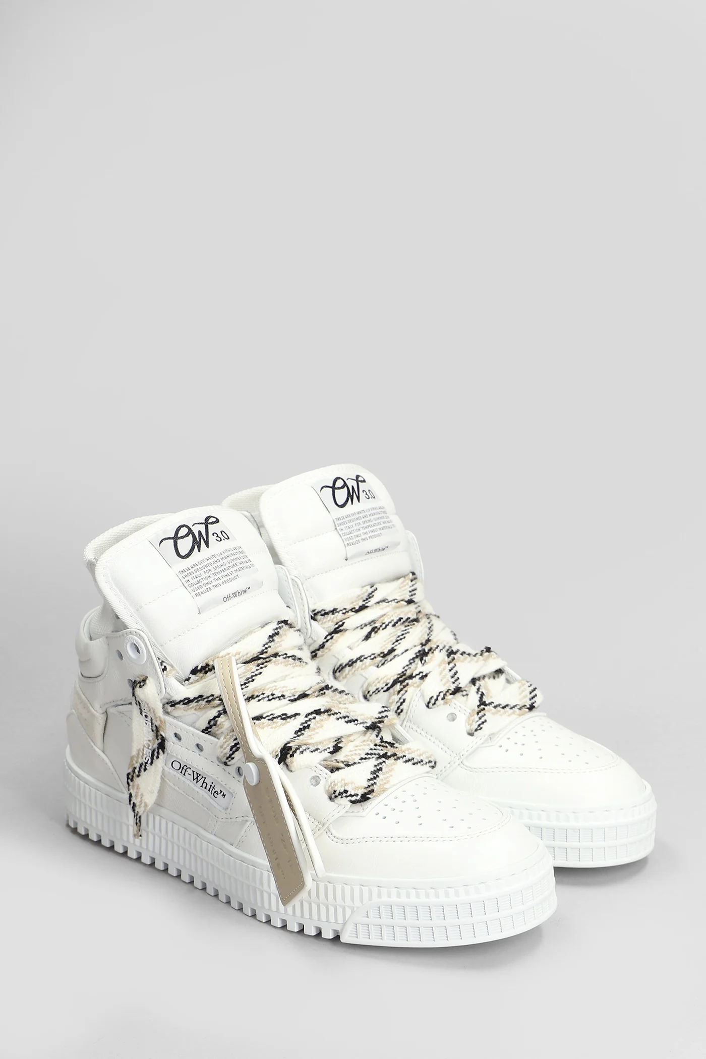 3.0 Off court Sneakers in white leather - Image 2