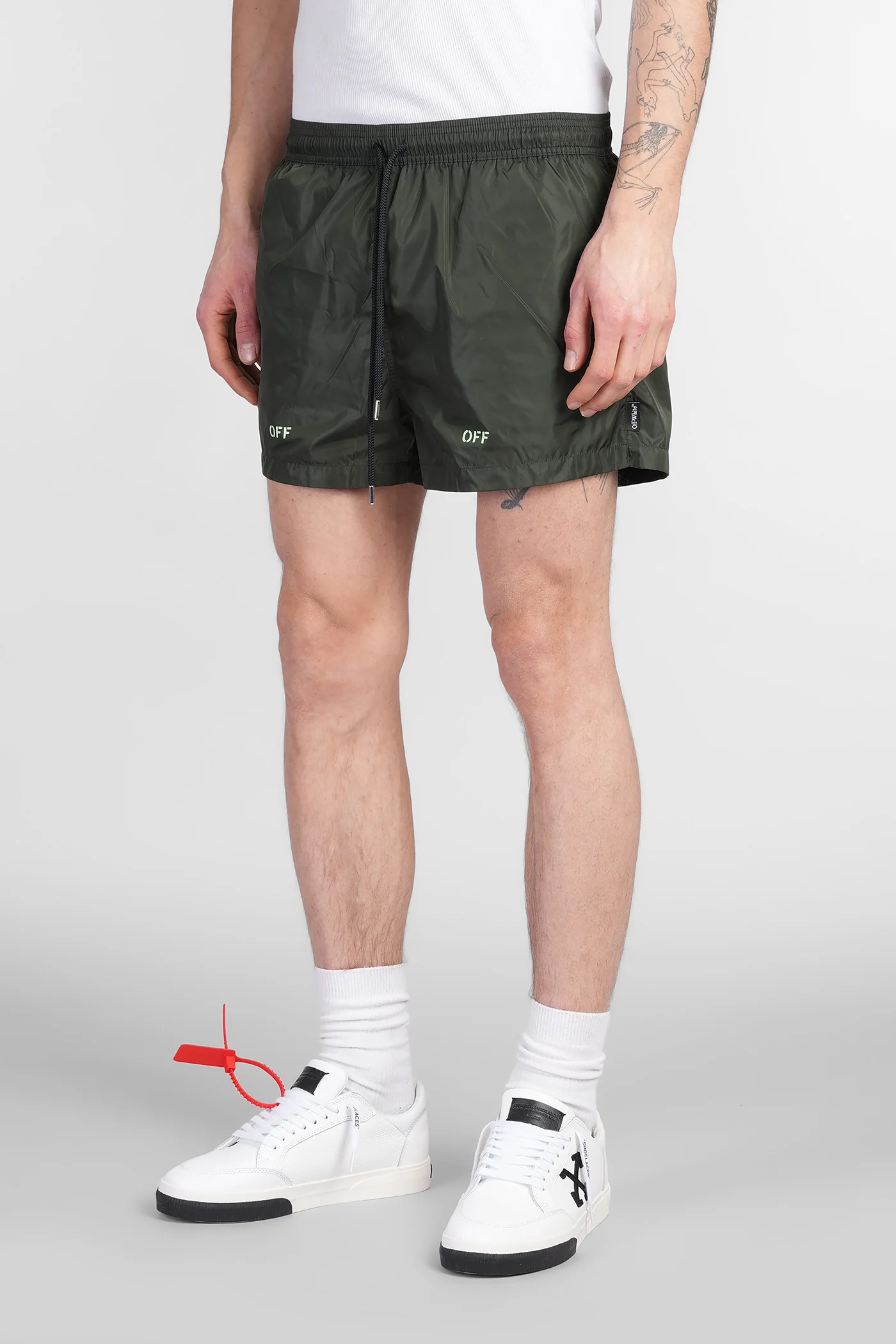 Beachwear in green polyamide - Image 69