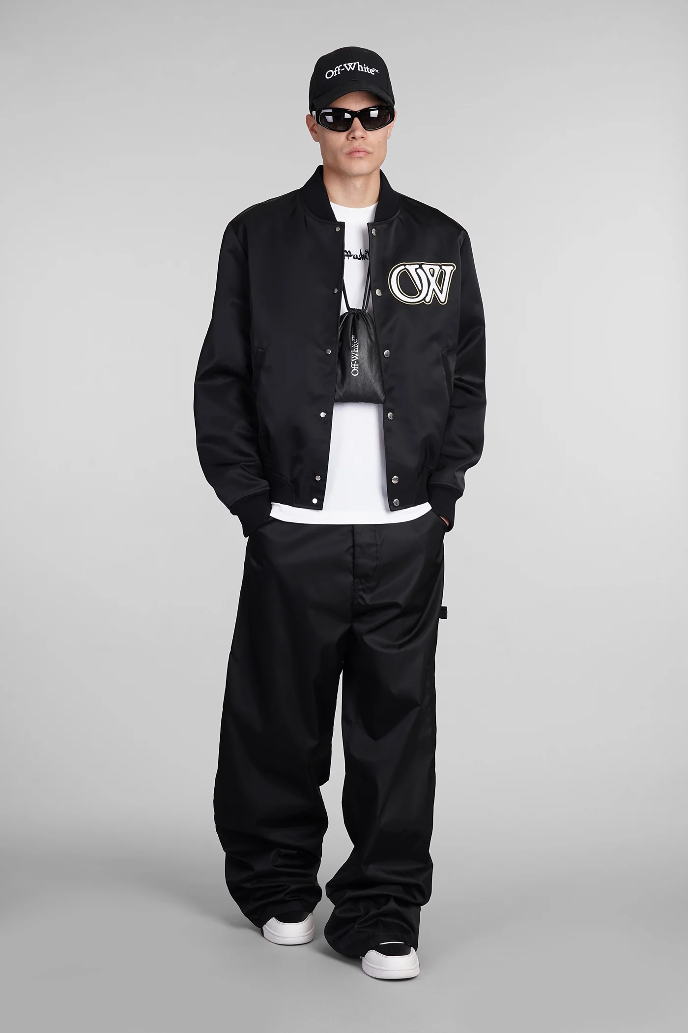 Bomber Jacket in black polyamide - Image 2