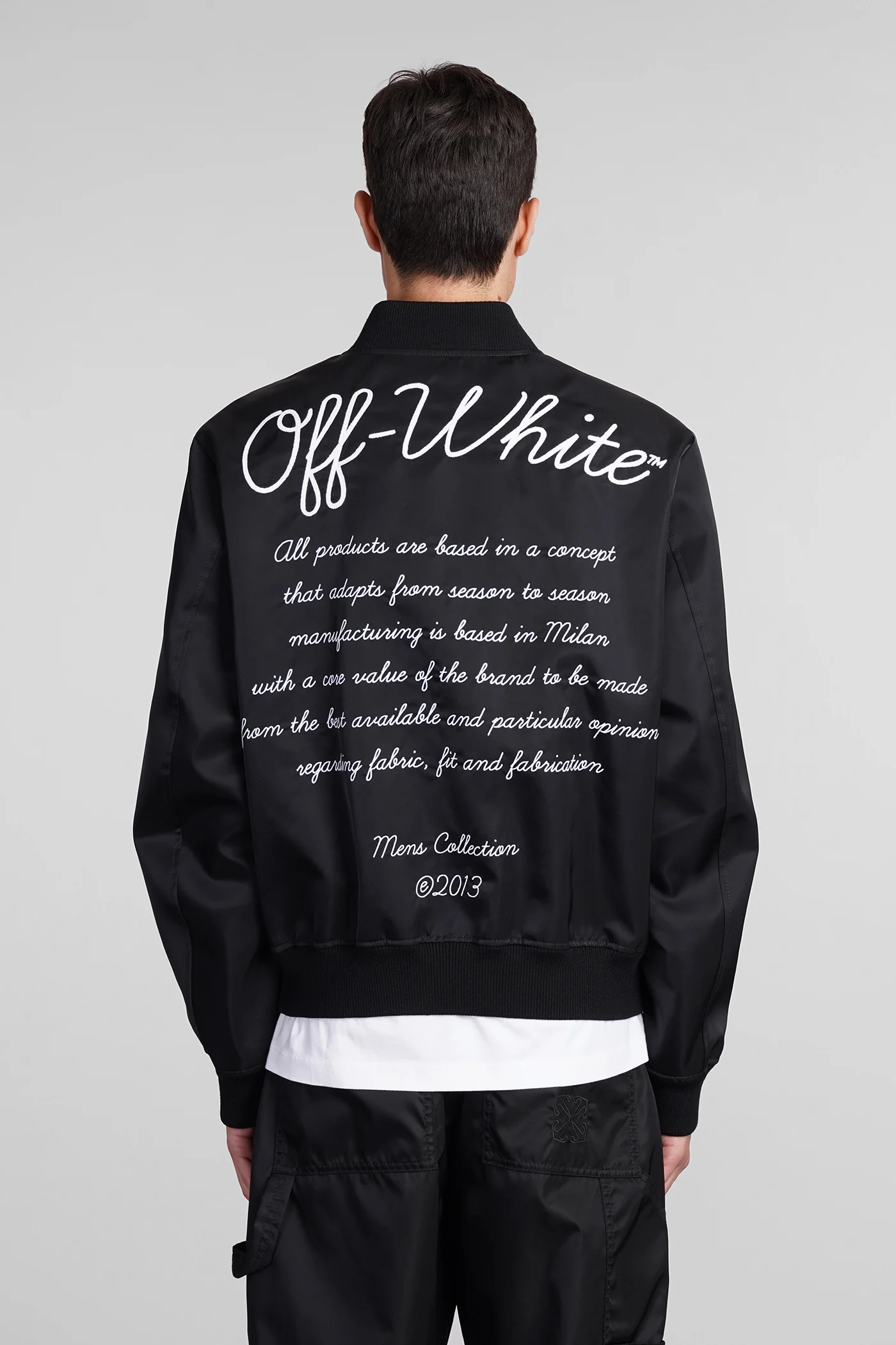 Bomber Jacket in black polyamide - Image 3