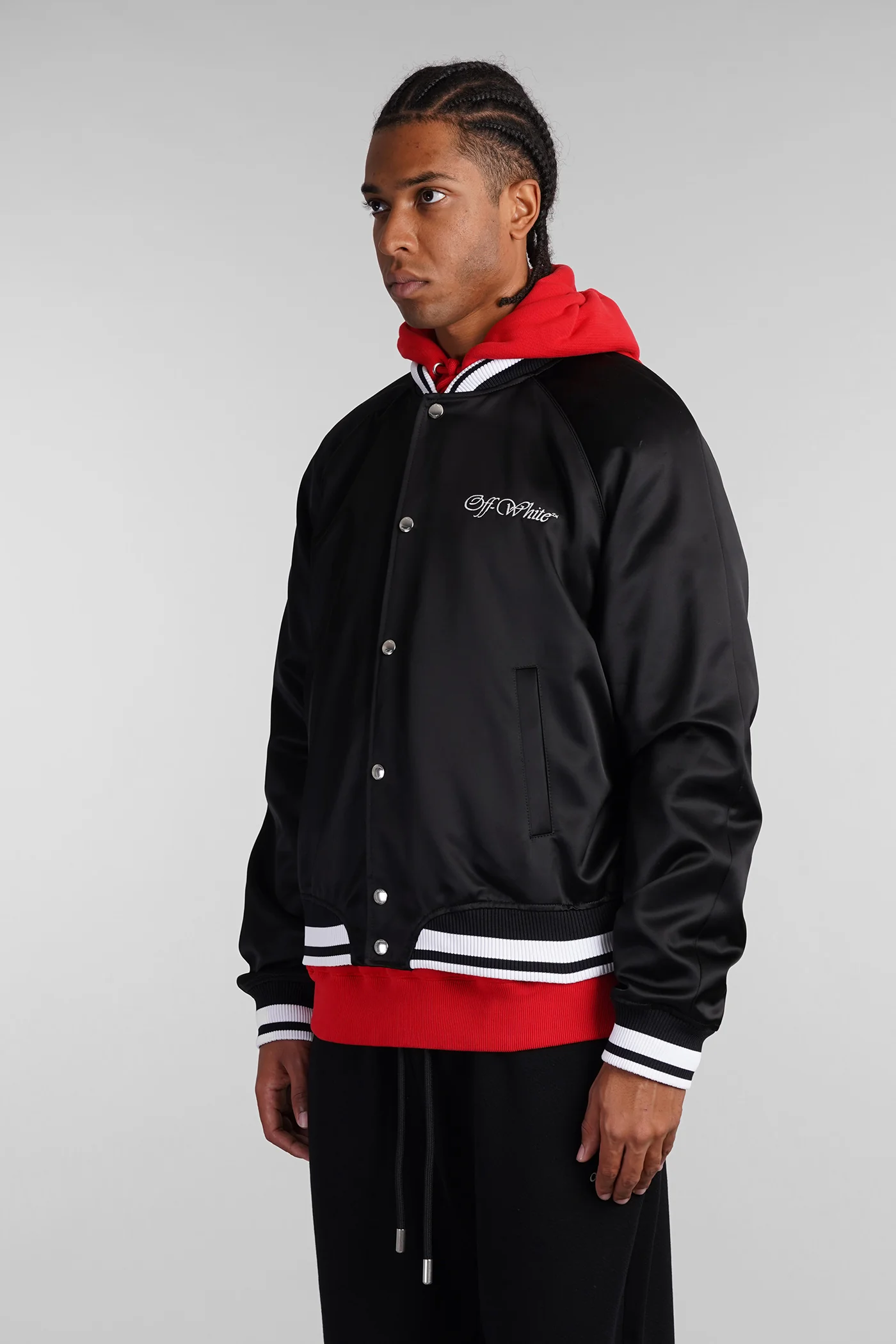 Bomber Jacket in black viscose - Image 4