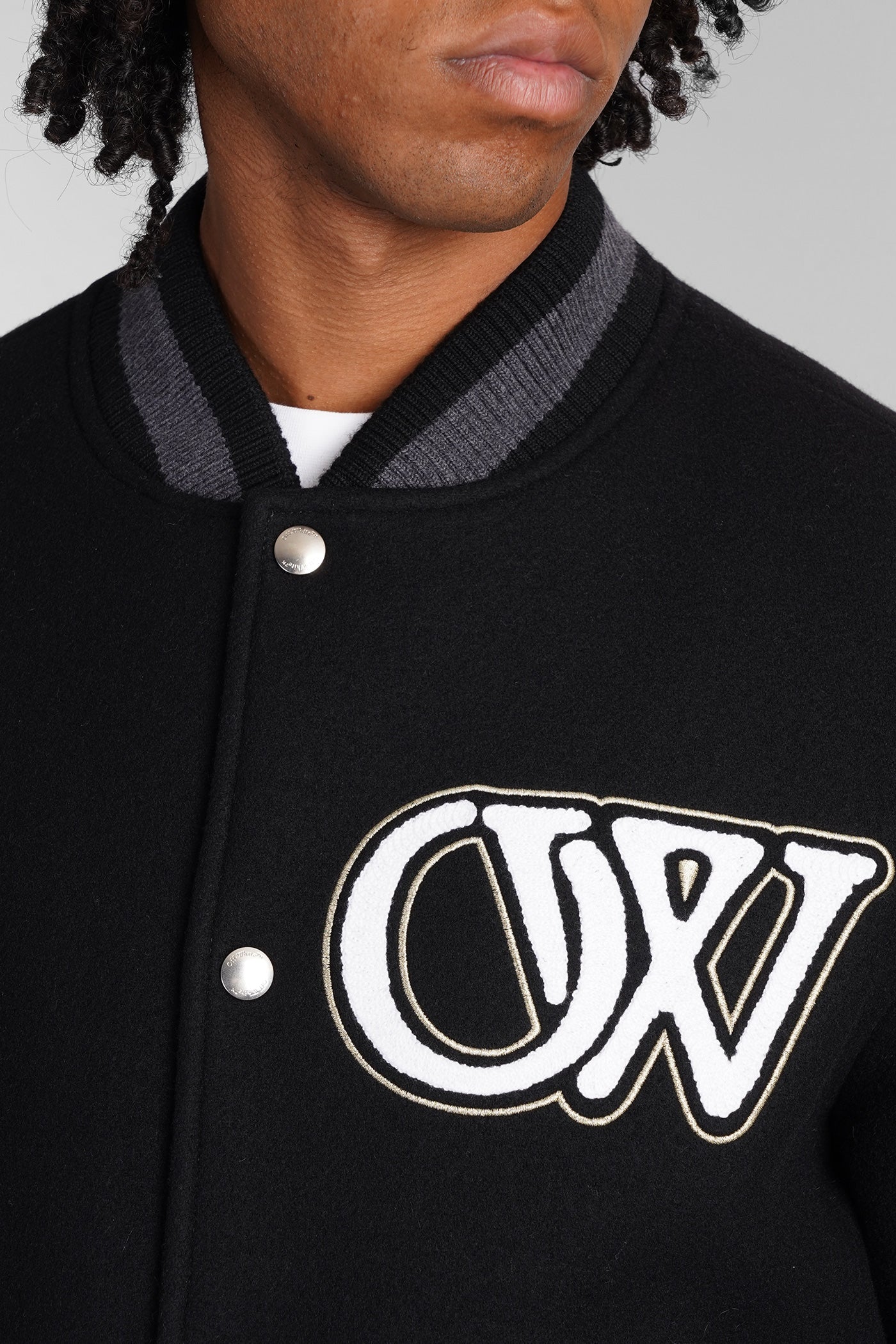Bomber Jacket in black wool - Image 5