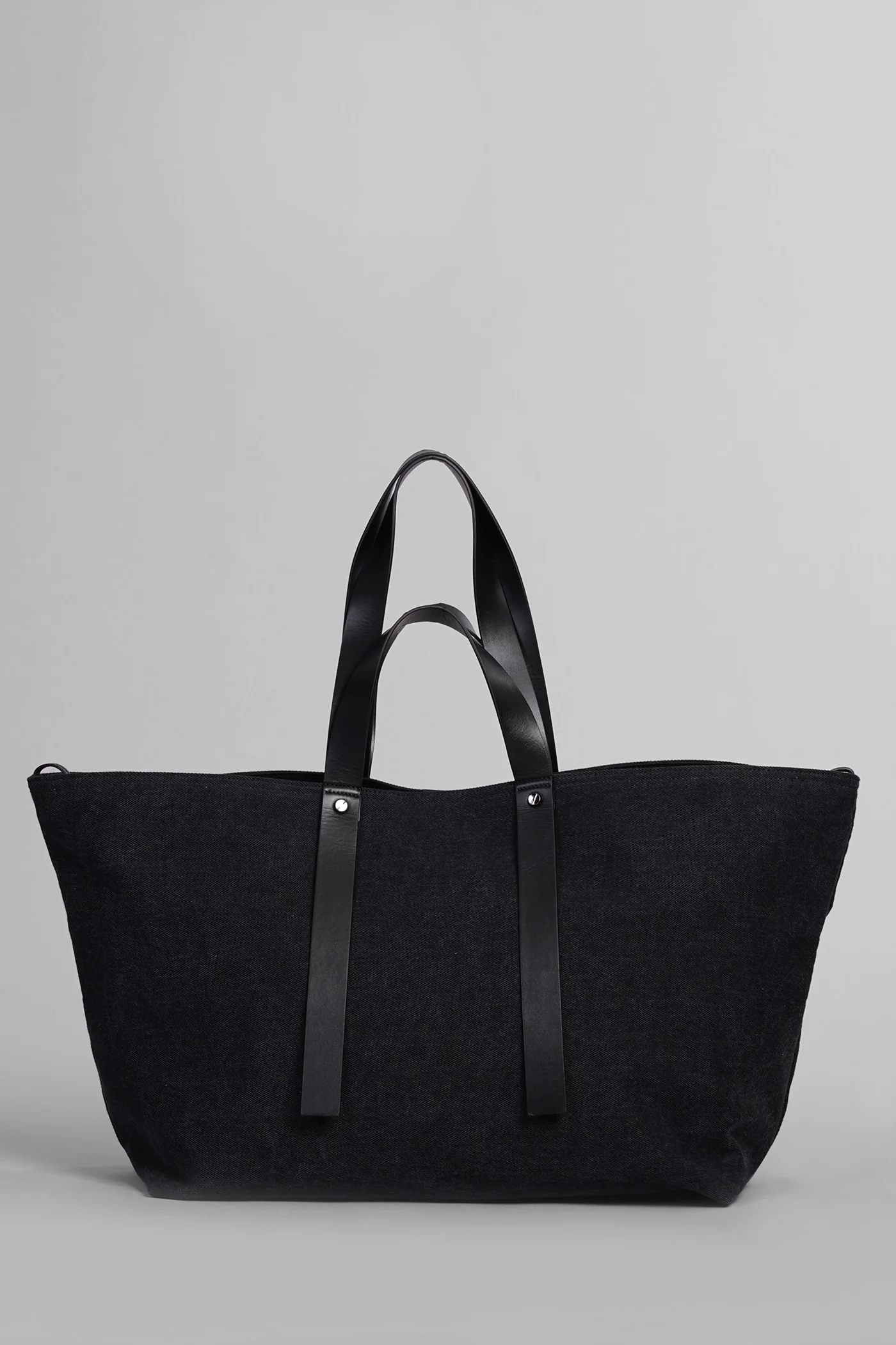 Day off large Tote in black cotton - Image 3