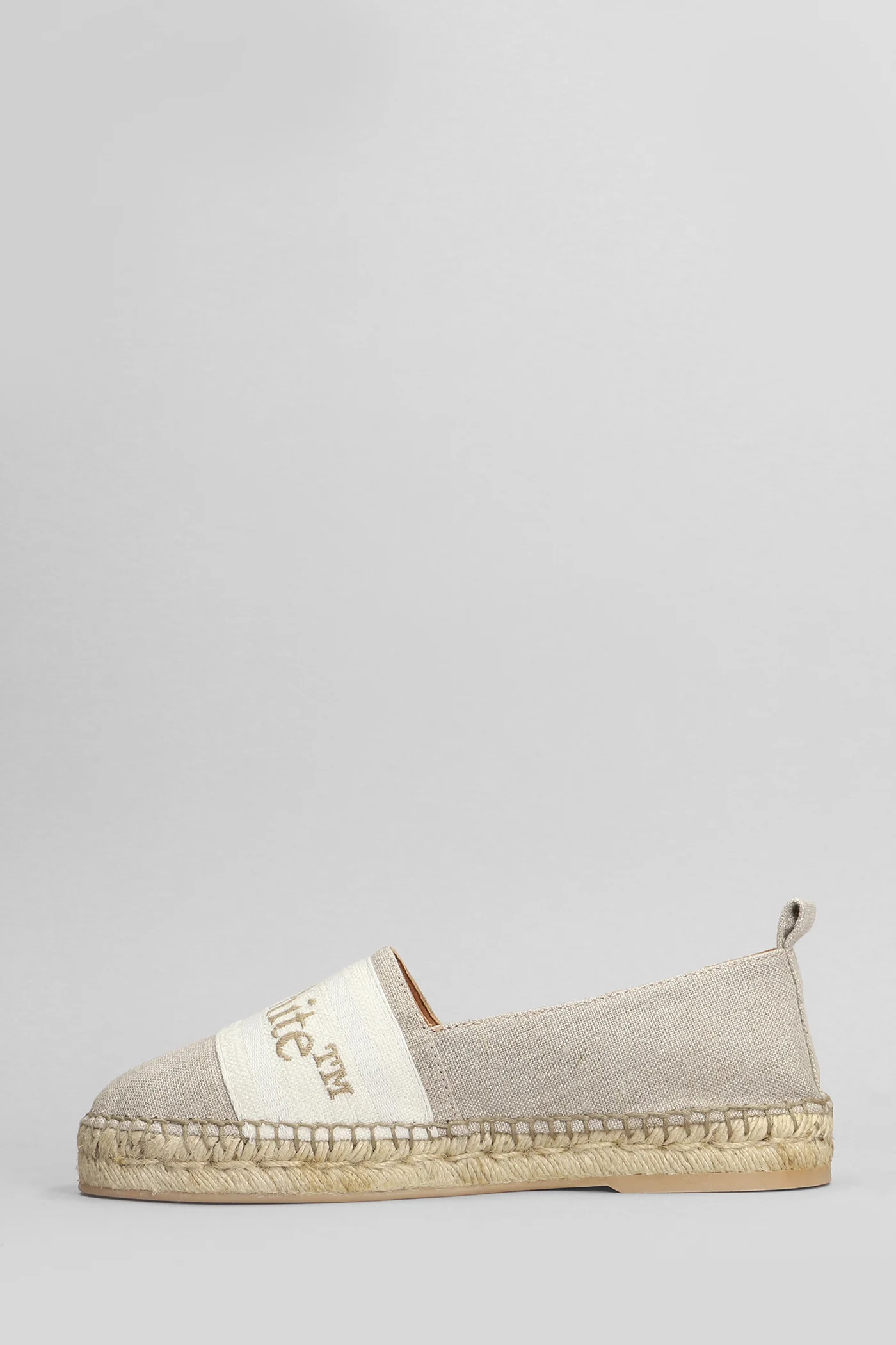 Espadrilles in beige linen - Image 3