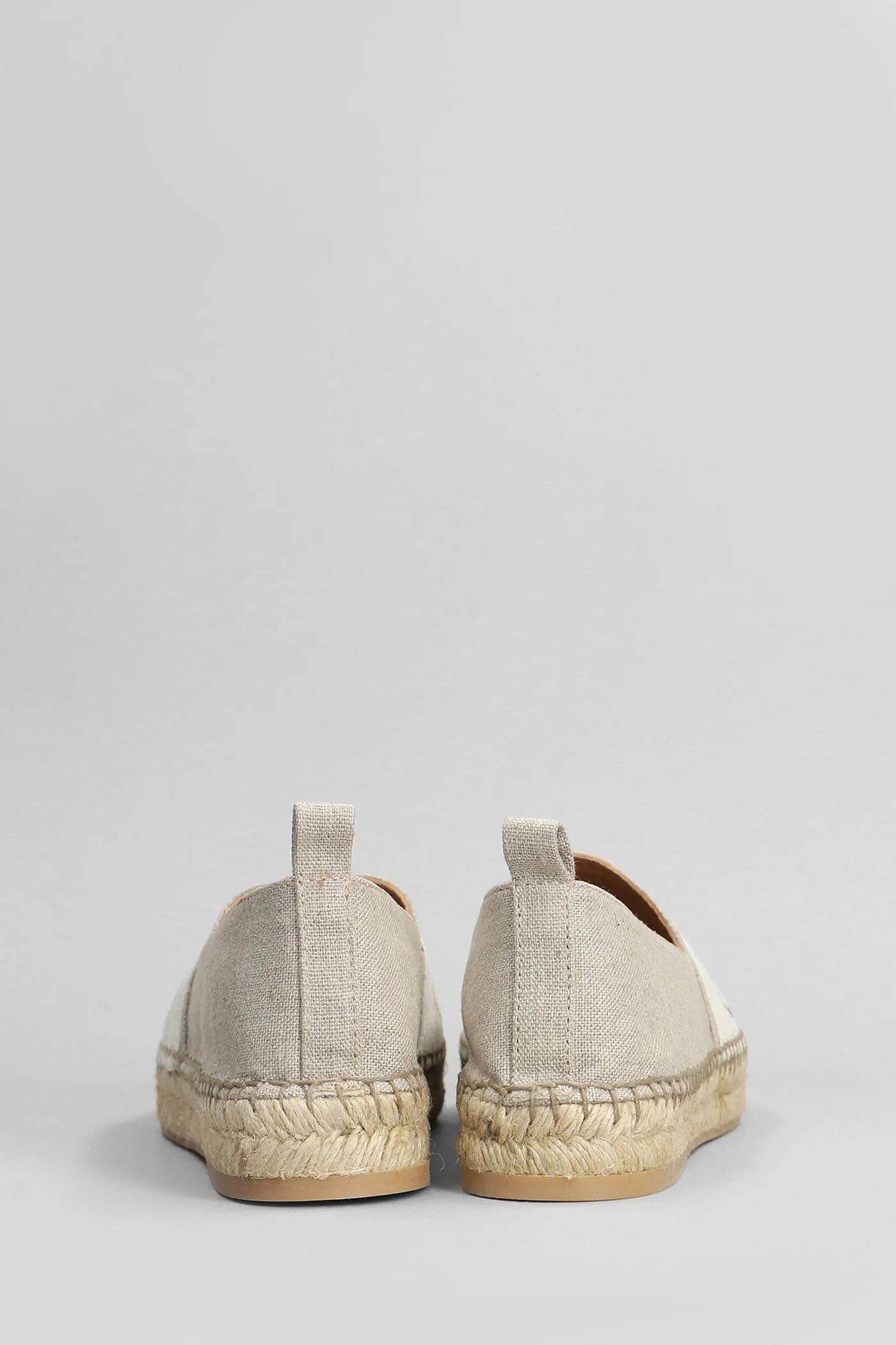 Espadrilles in beige linen - Image 4