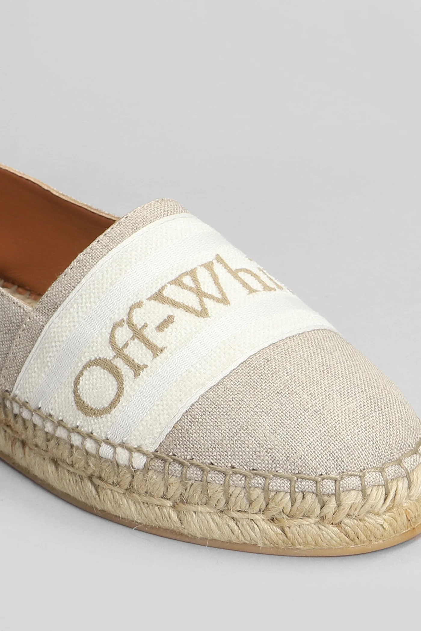 Espadrilles in beige linen - Image 5