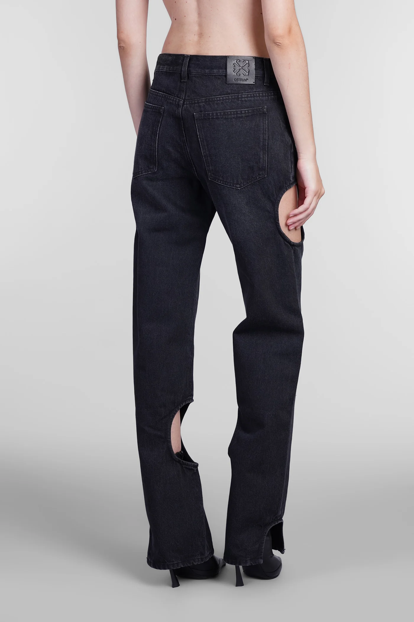 Jeans in black cotton - Image 3