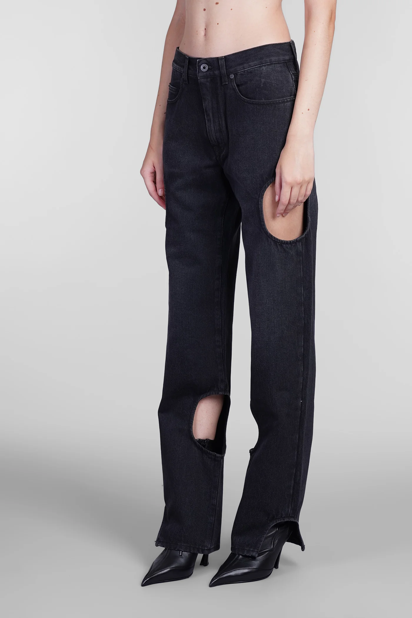 Jeans in black cotton - Image 4