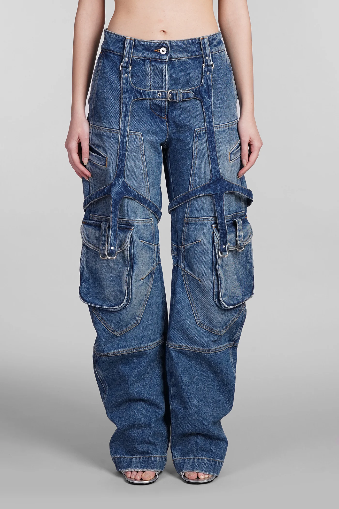Jeans in blue cotton