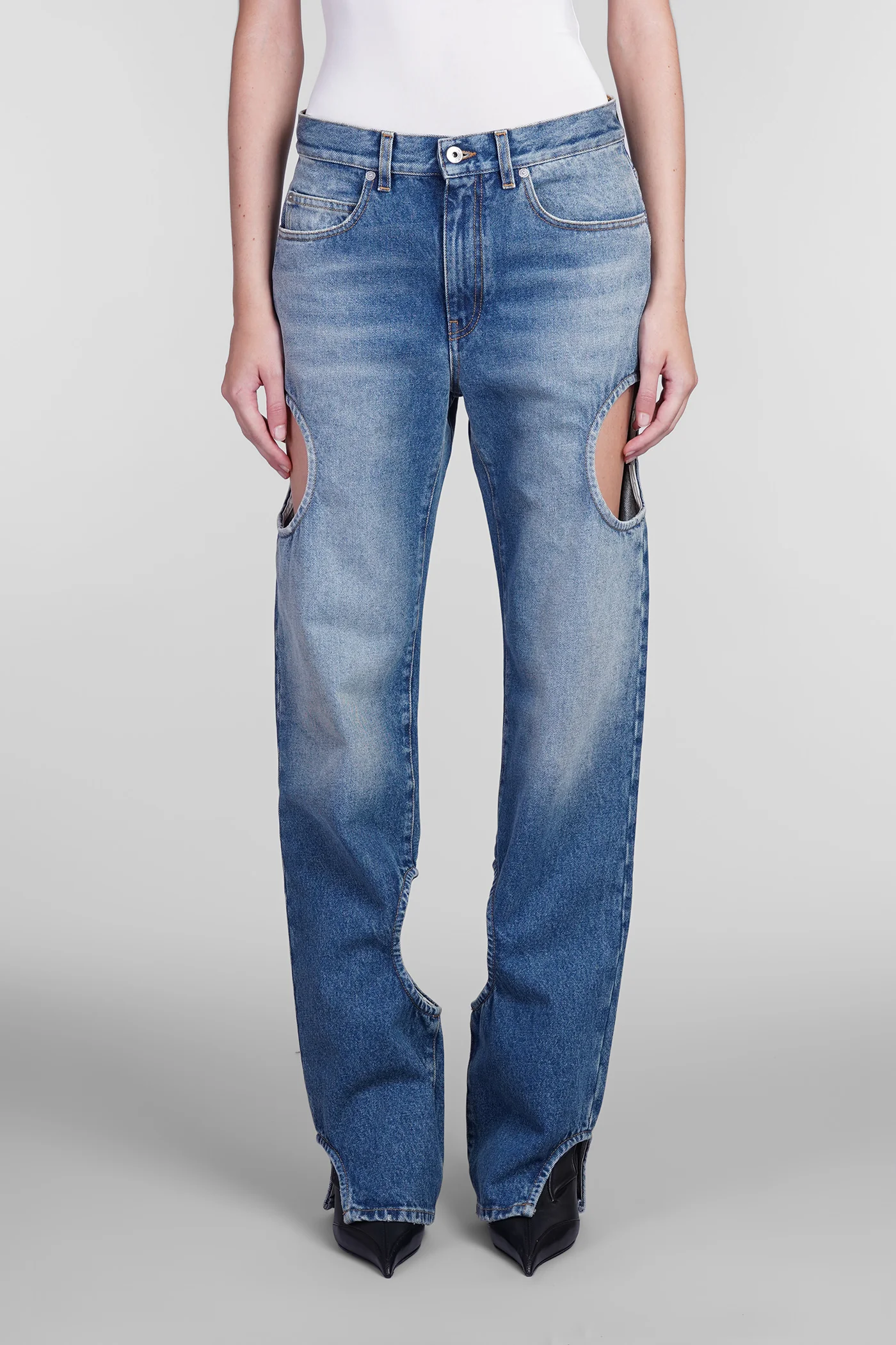 Jeans in blue cotton